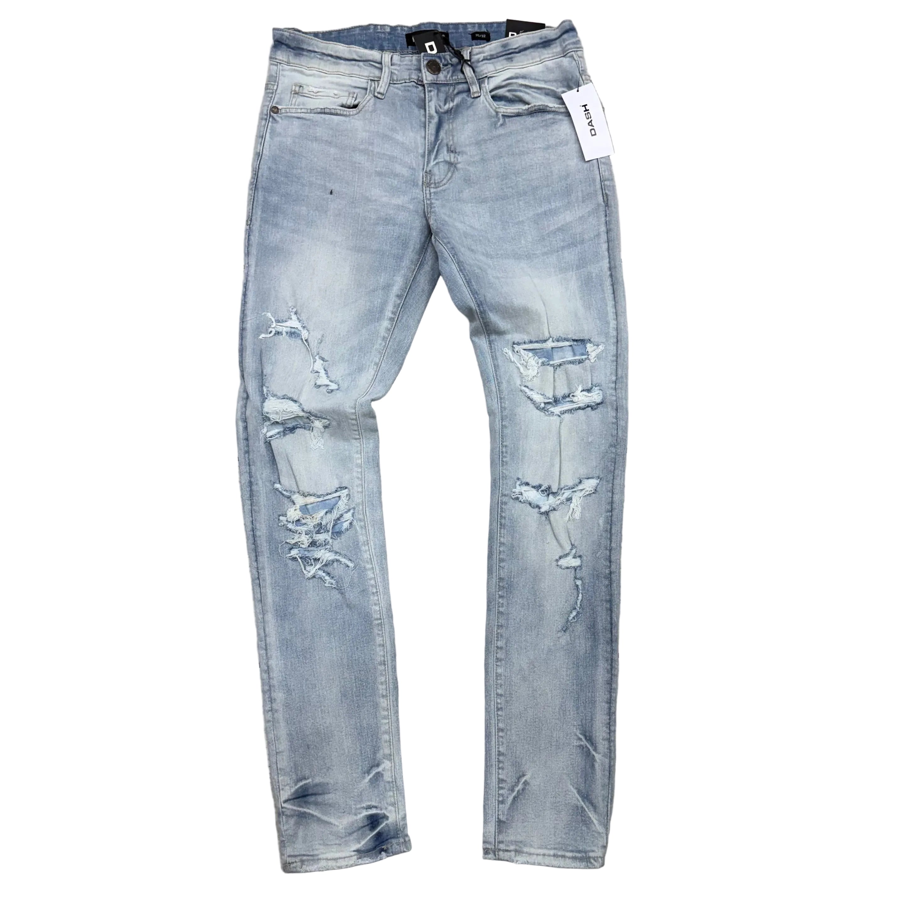 DASH - Skinny Rip Denim - Ice Blue 2095