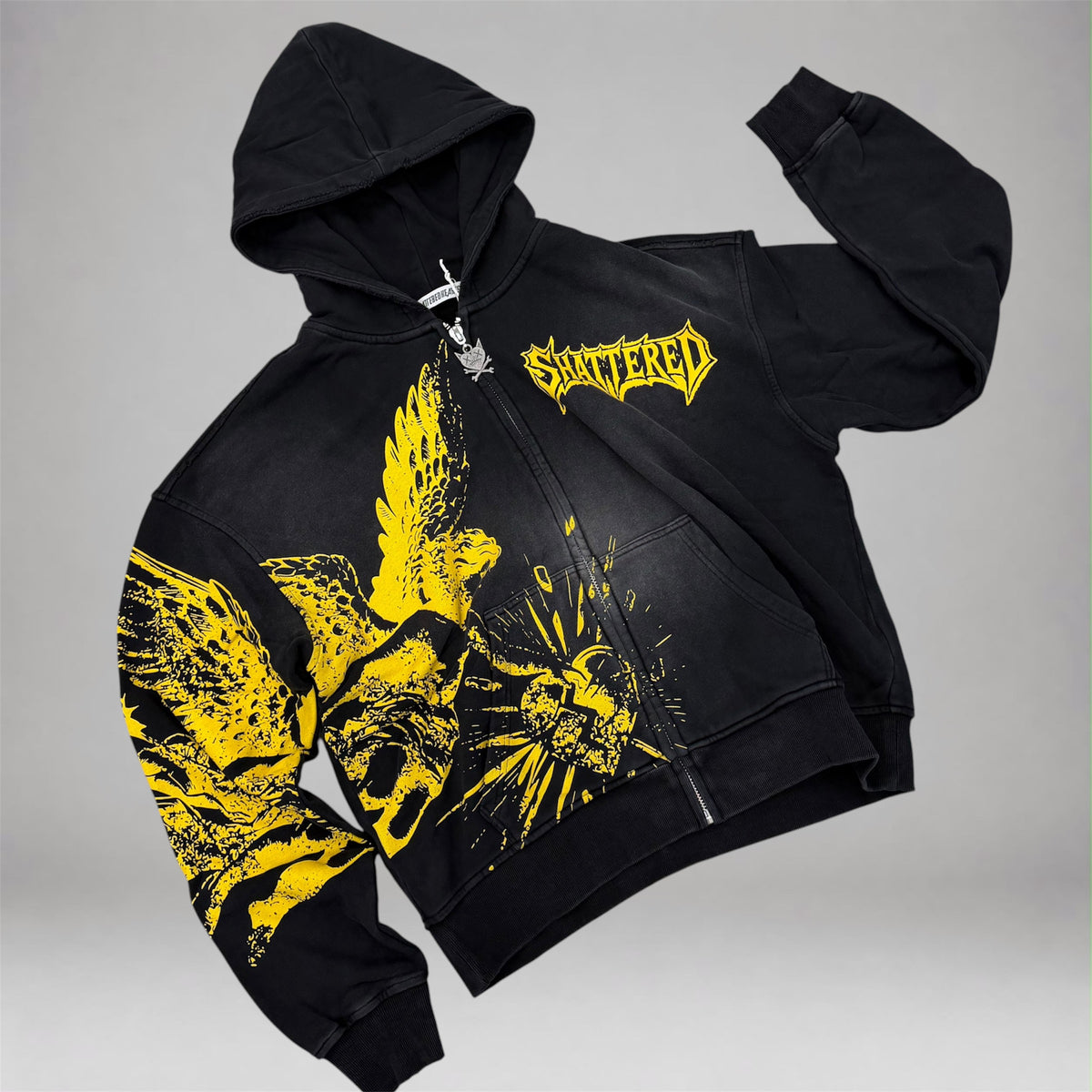 Shattered - Feelings Zip Hoodie - Black