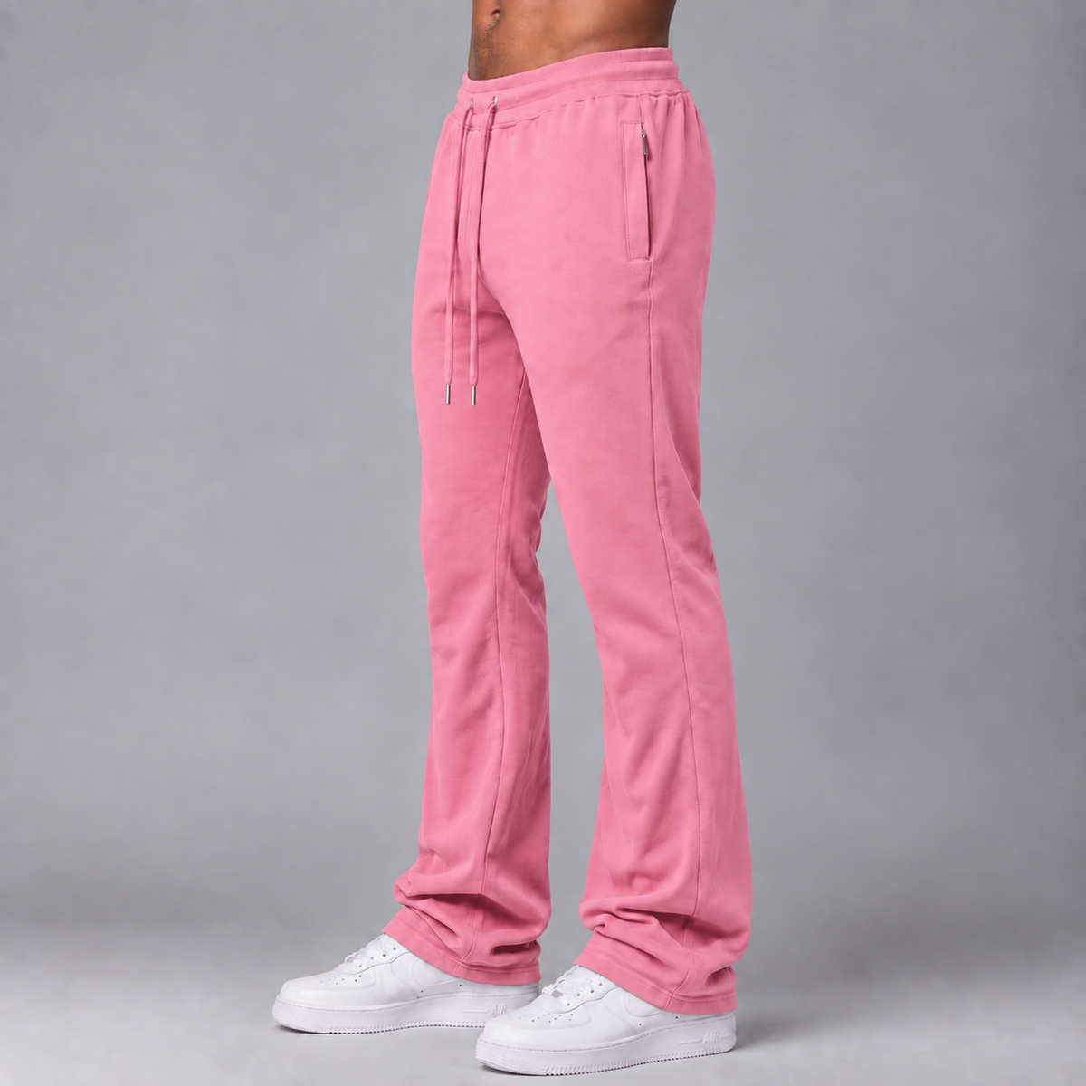 Narr - Stacked Sweat Pants  - Pink - P1030