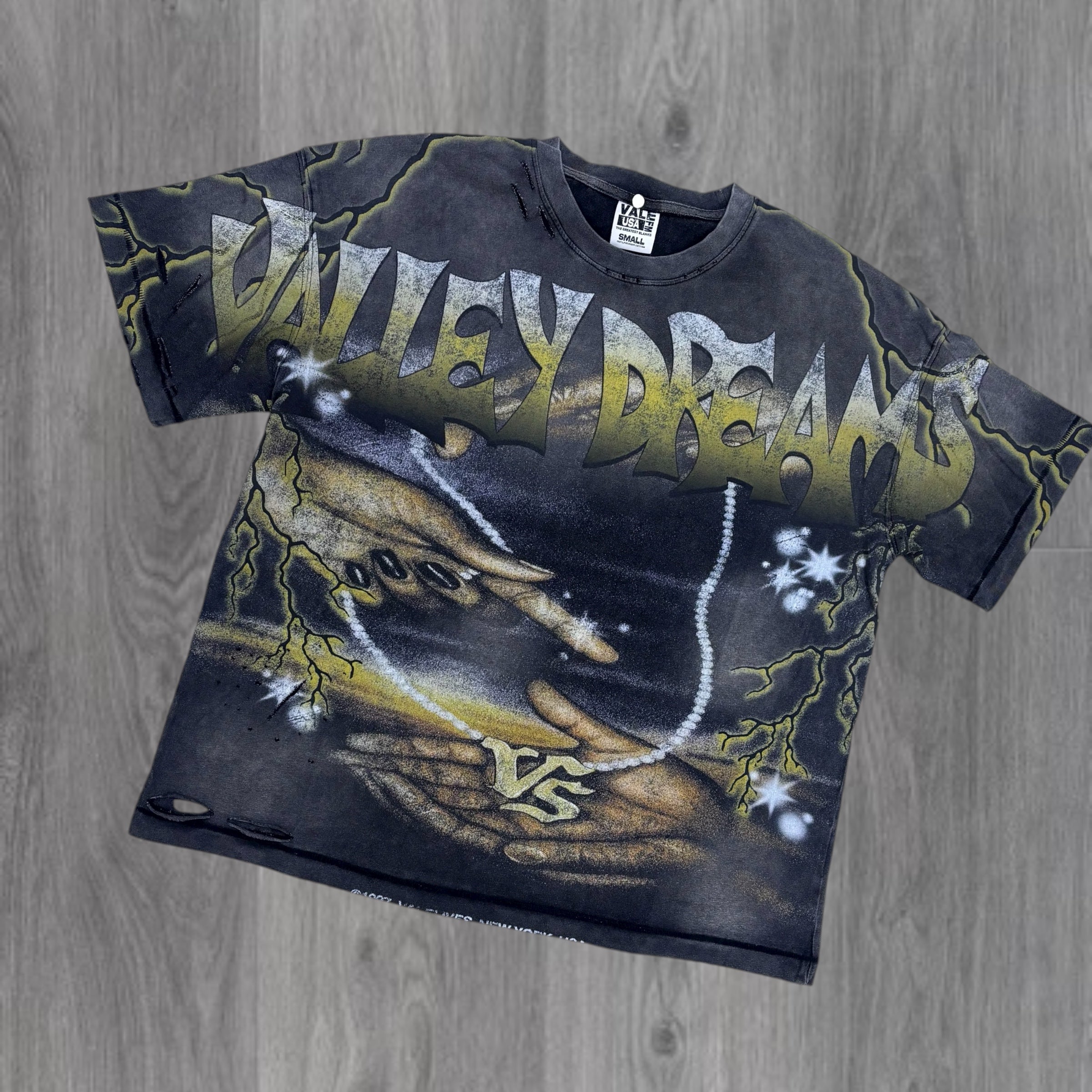 Vale Dreams Vintage Grey Lightning Tee