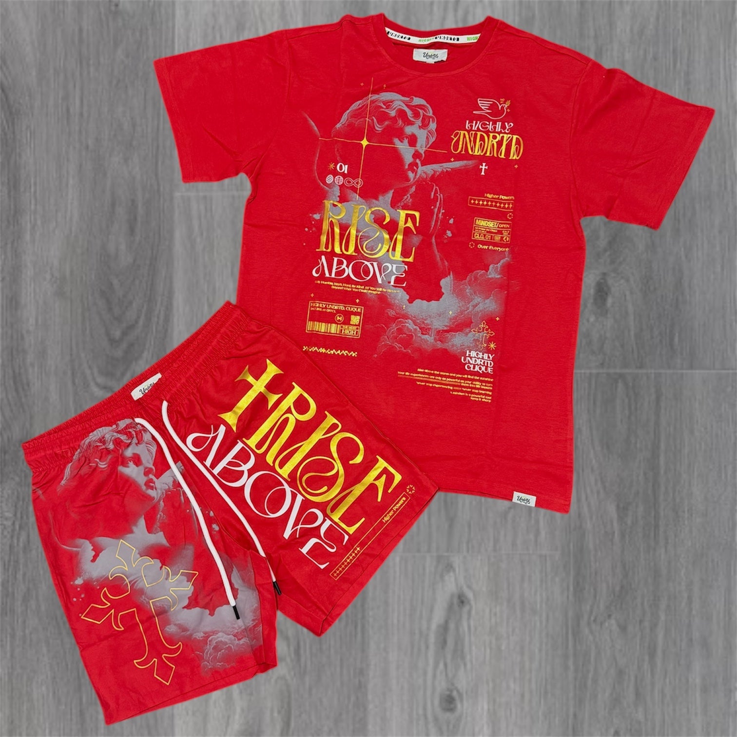 UNDRTD - Above All Short Set - Red - 100200