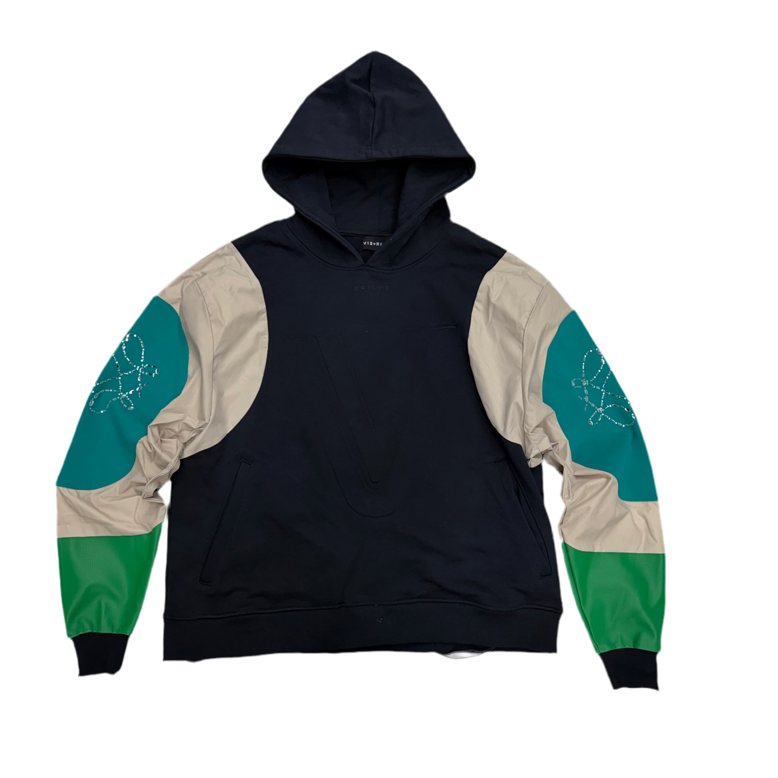 VR - Embossed Rhinestone Hoodie - VR1805