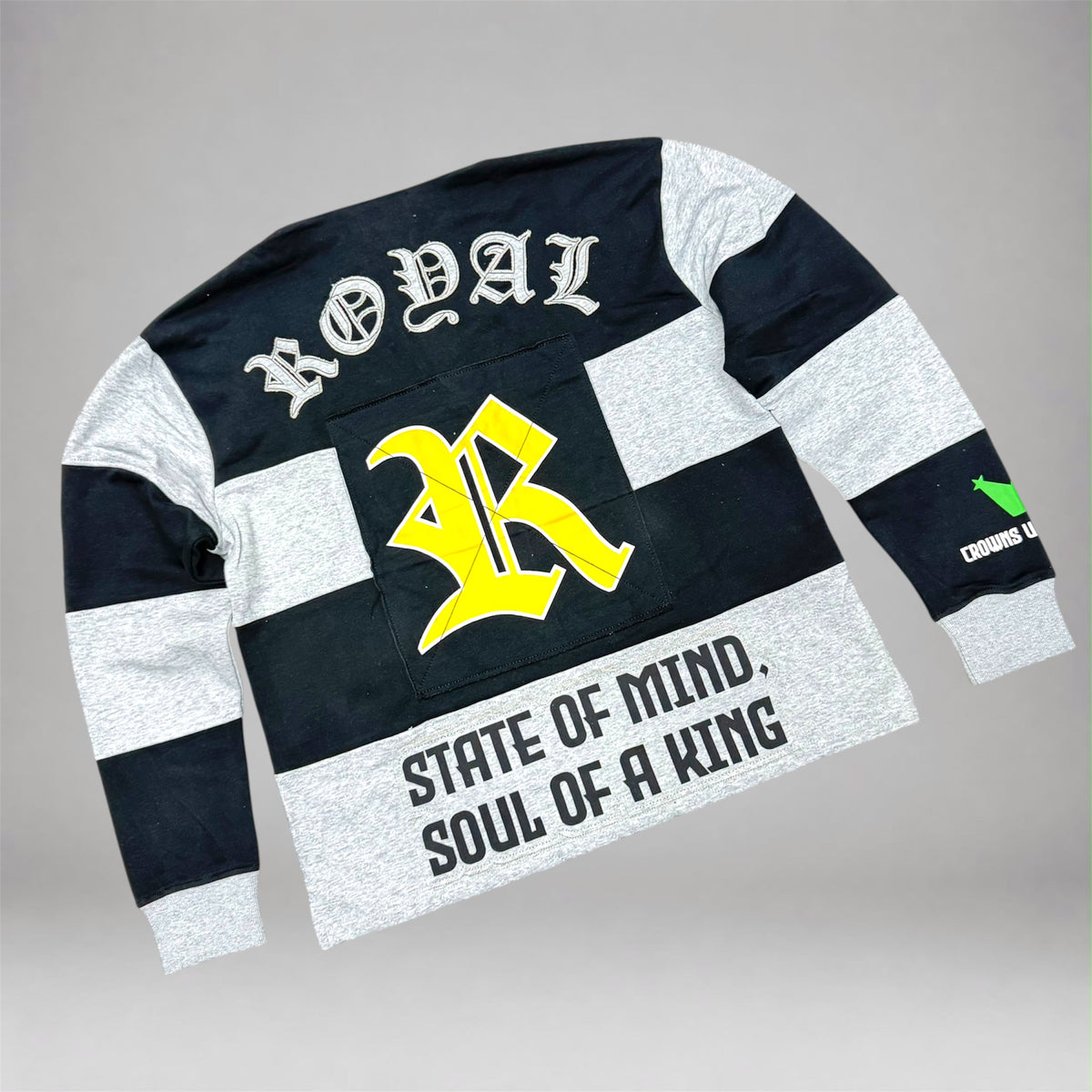 KRYPT - Polo Longsleeve - Black/Grey 607