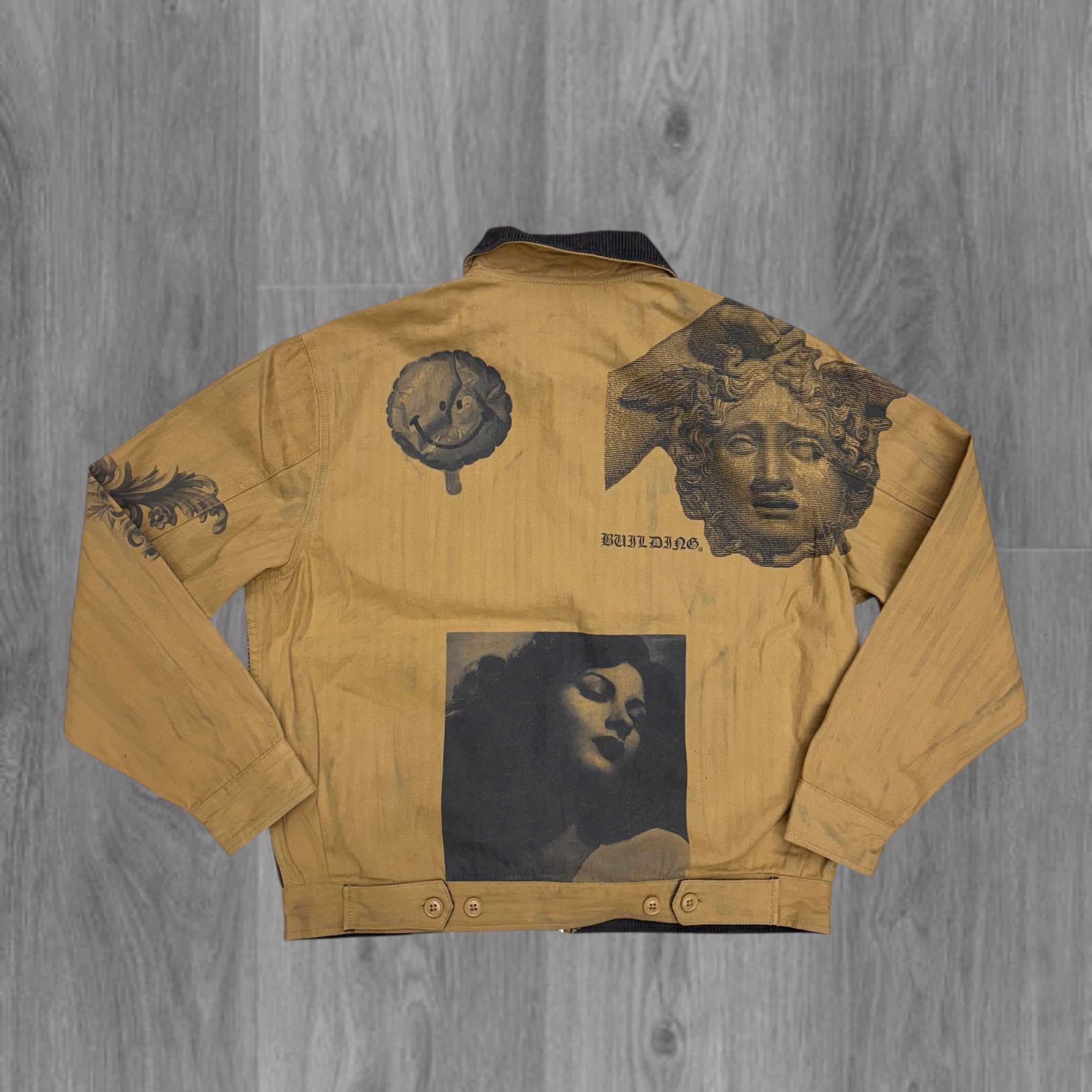 BLDG4 - ANTIQUE Canvas Jacket - KHKI - 6300