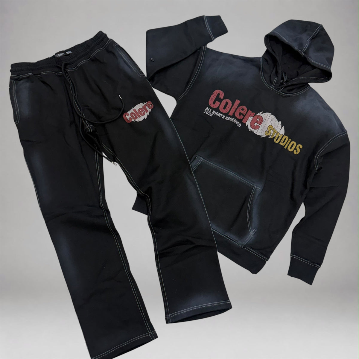 HDSN - Colere Stacked Sweatsuit - Black