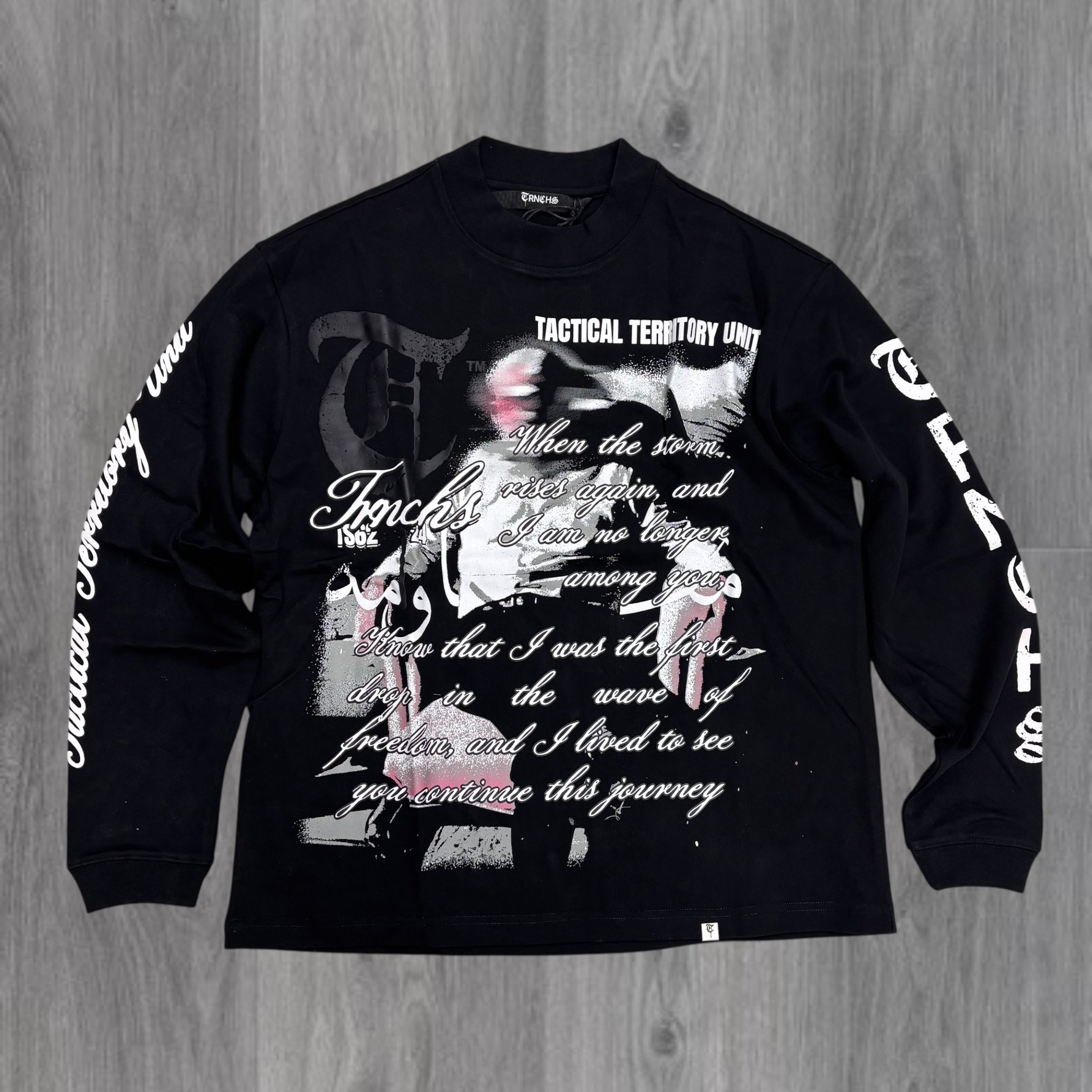 TRNCHS - KHANDAQ L/S Tee - BLK - 05