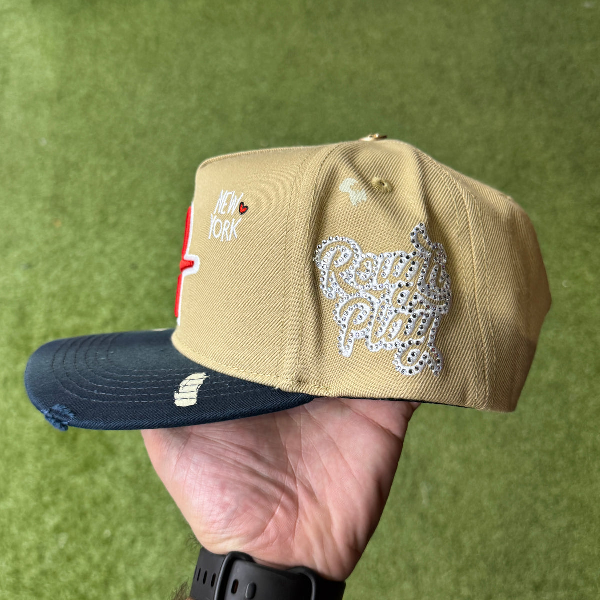 Rough Play - Navy/Tan NYC Snap Hat