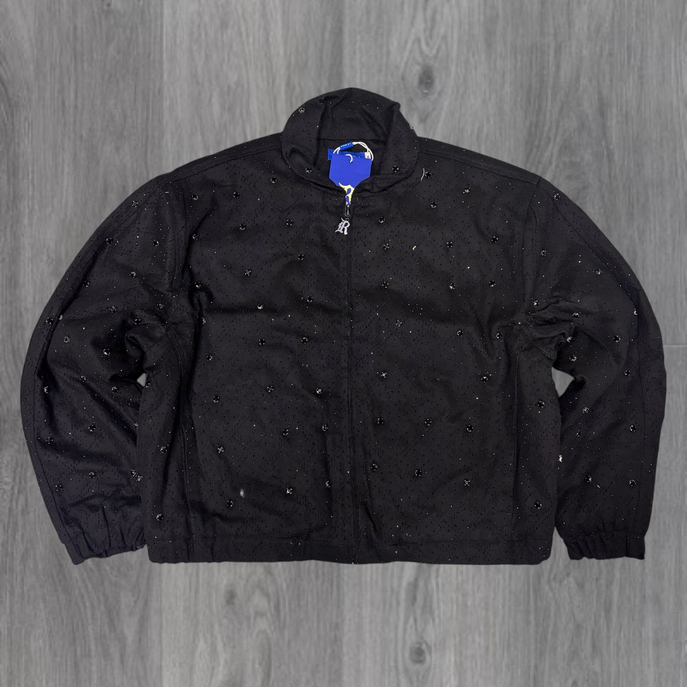 REBEL - Rhinestone BOMBER Jacket - BLK - 551