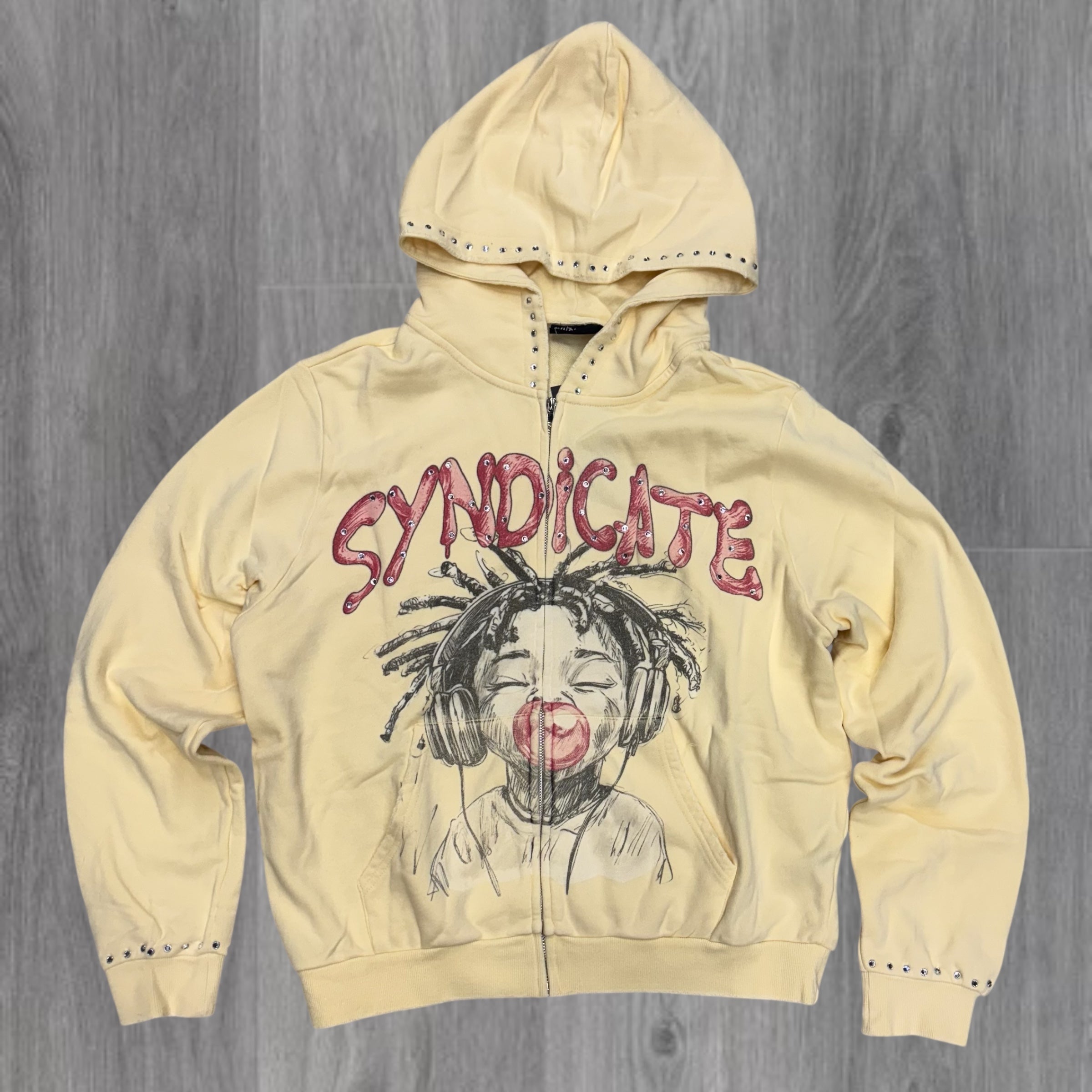 (SYN  “ YOUTH “ Hoodie - CREAM - SYNQH1