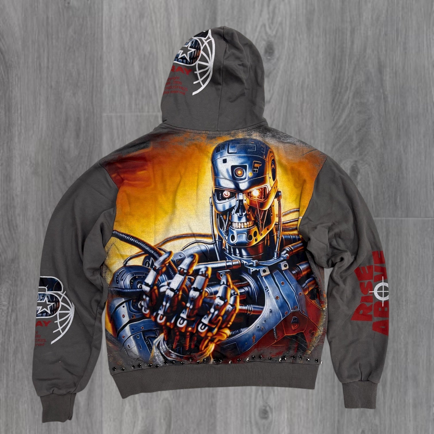 Stray - ROBOT Zip Up Hoodie - CHRCL - 1542