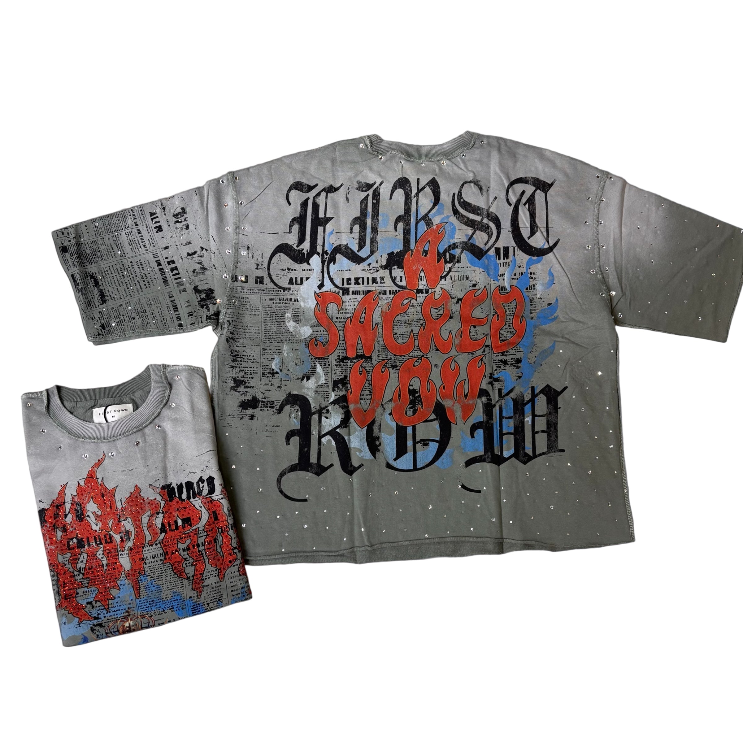 FR - “SACRED VOW” TEE - MOSS - 1025