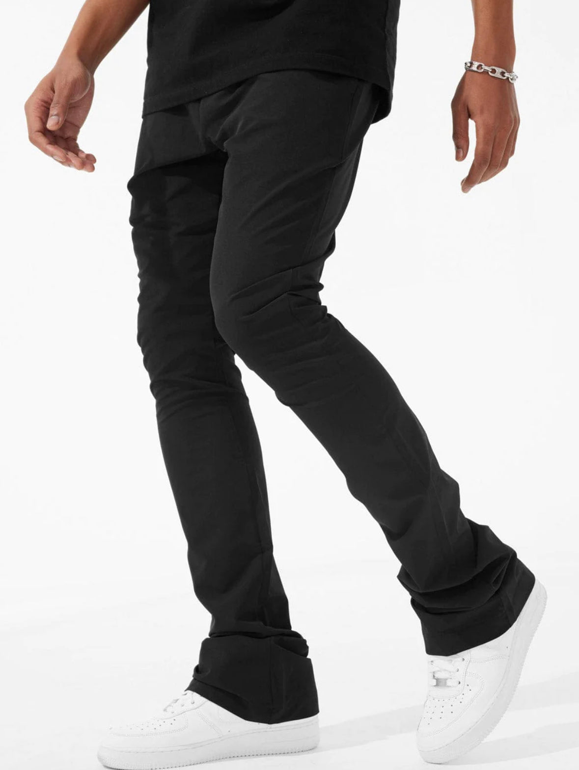 Jordan Craig Men Uptown Stacked Sweatpants (Black)