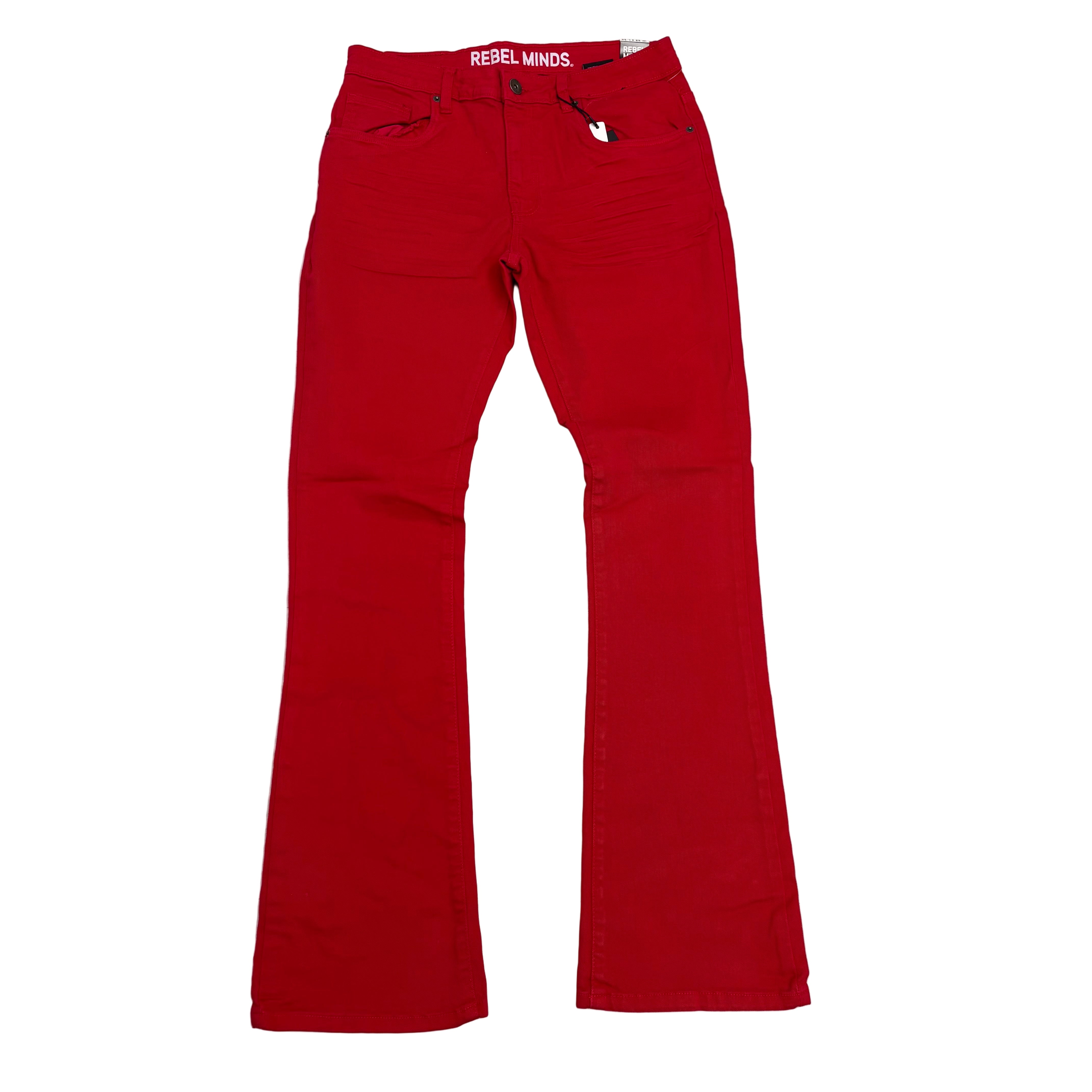 REBEL - Stacked DENIM - Red - 632