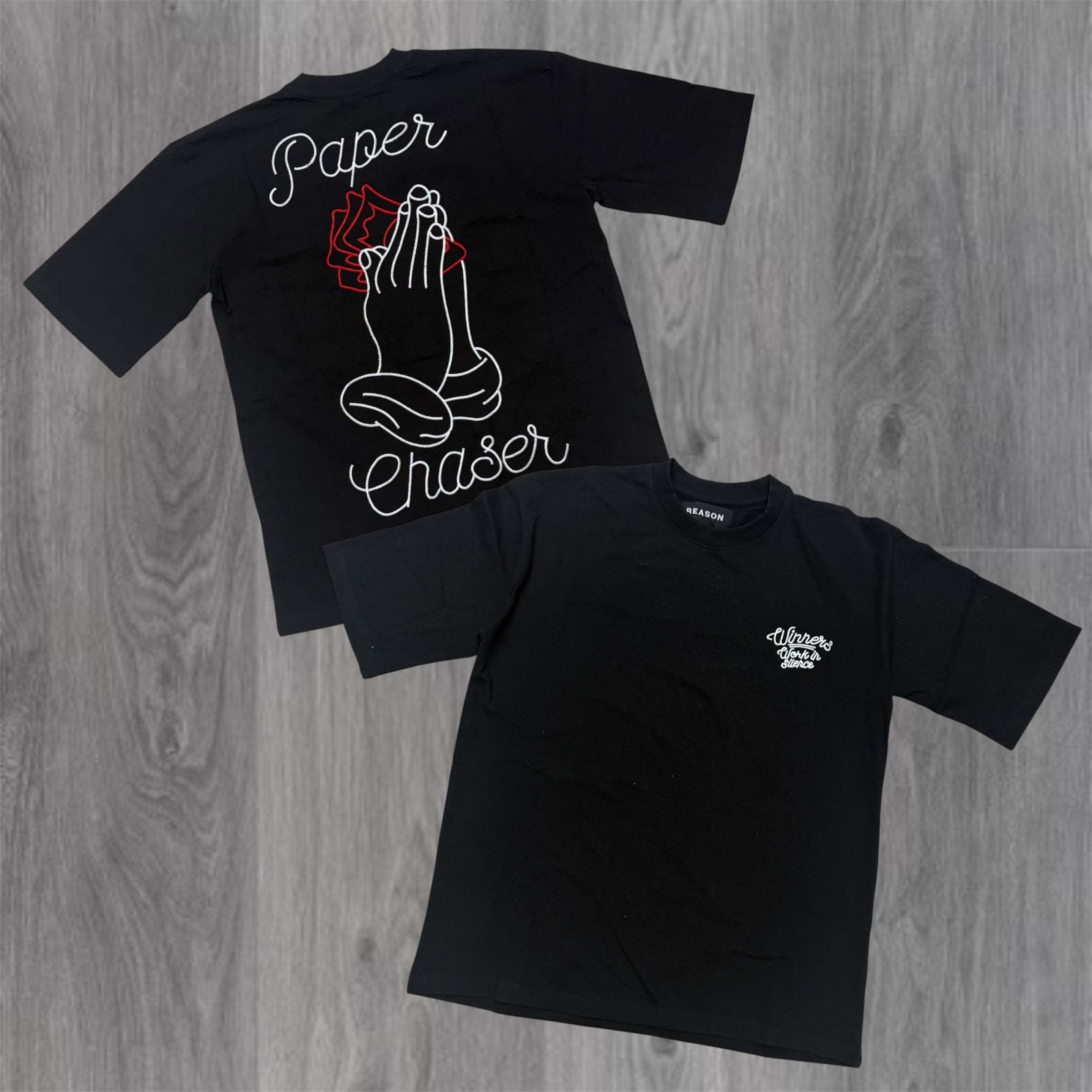 Reason - Work In Silence Tee  - Black 712