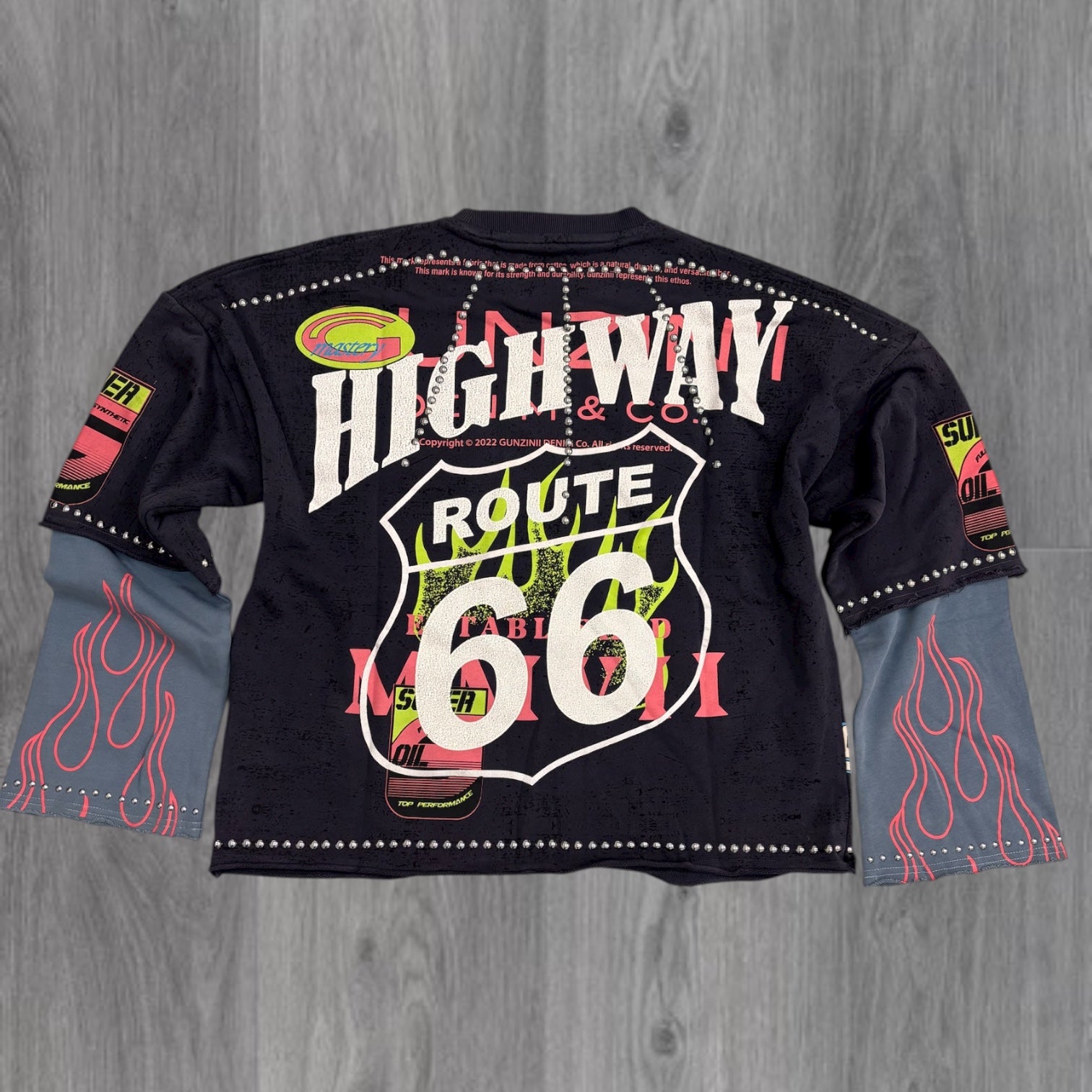 Gunzini - SPEED Crop L/S Tee - Taipe - Gz828