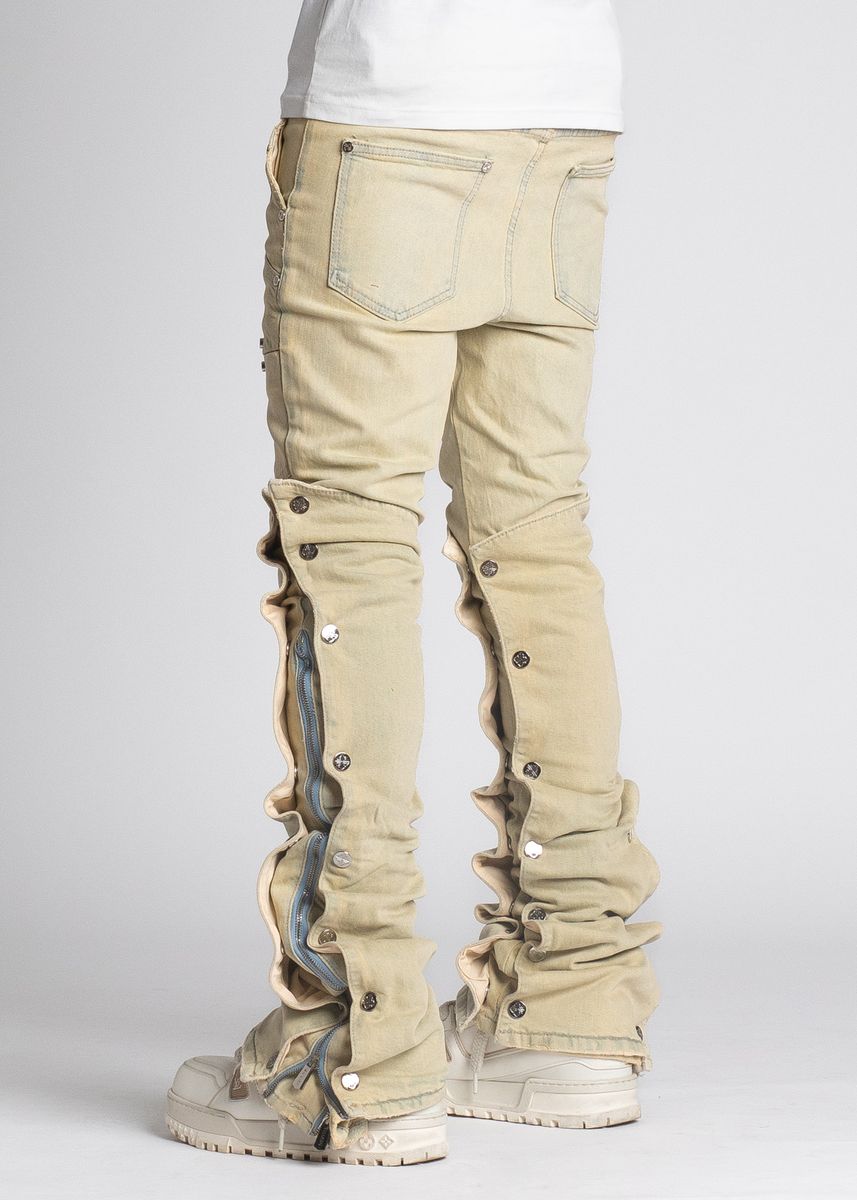 Guapi Stacked Oyster zipper and snaps Denim