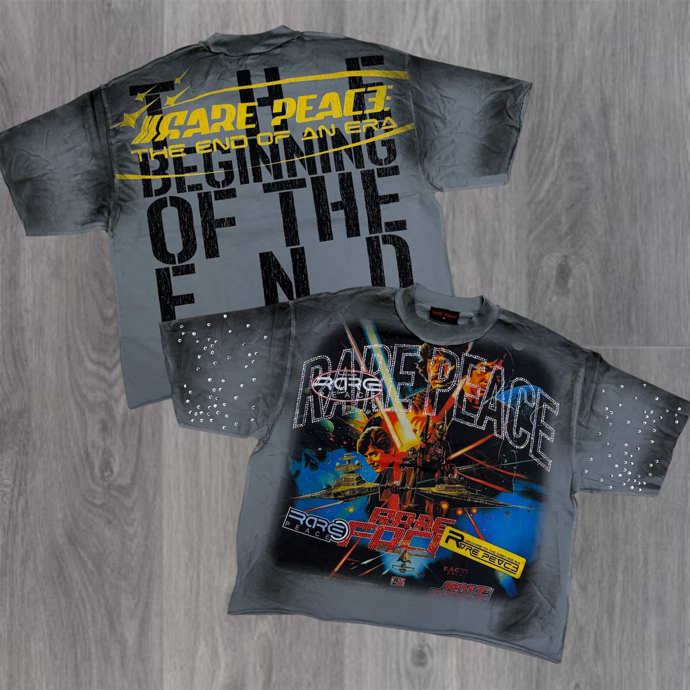 Rare Peace - Space Wars Grey Tee - 6032
