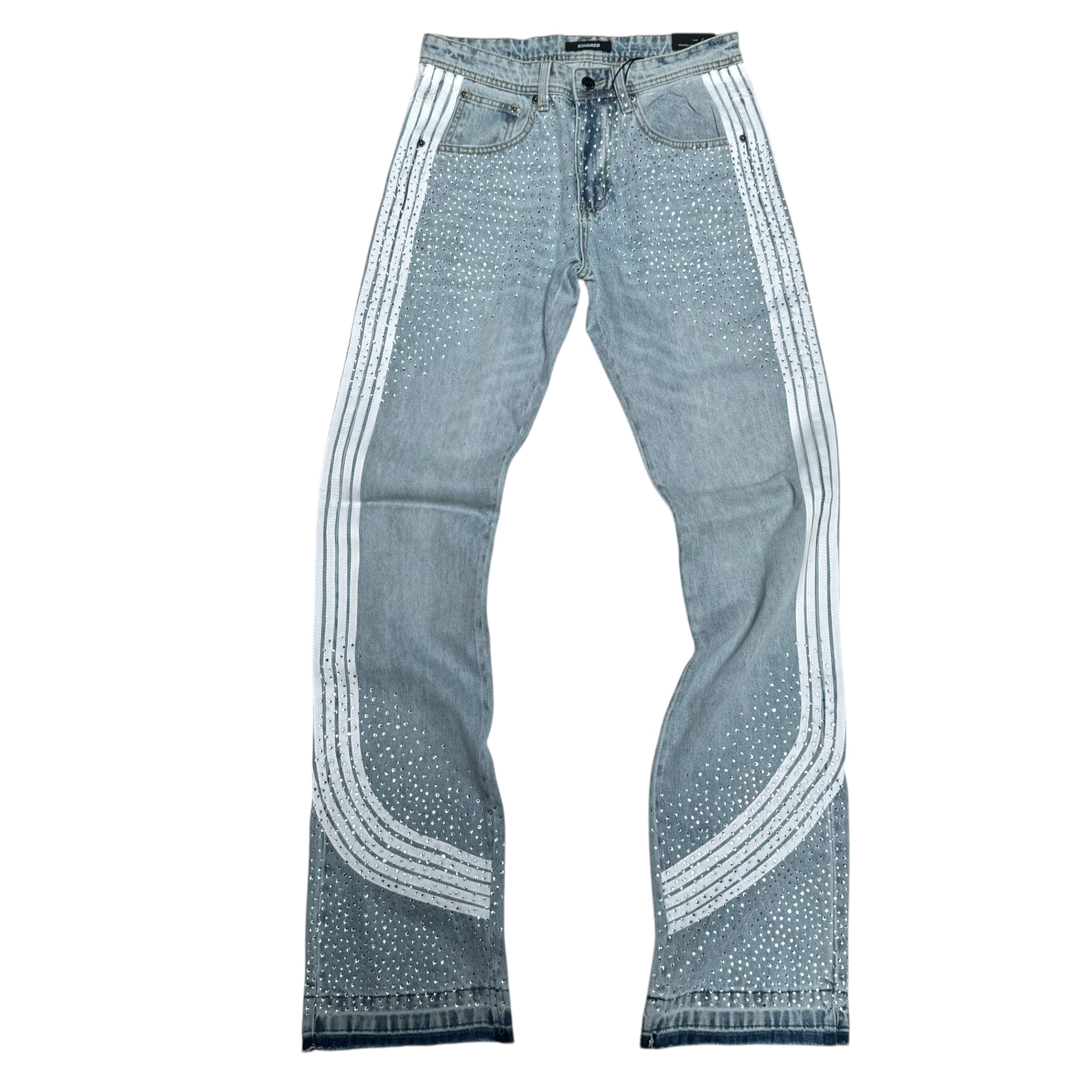 KD - Stacked STRIPE Denim - Blue  - 2112LS