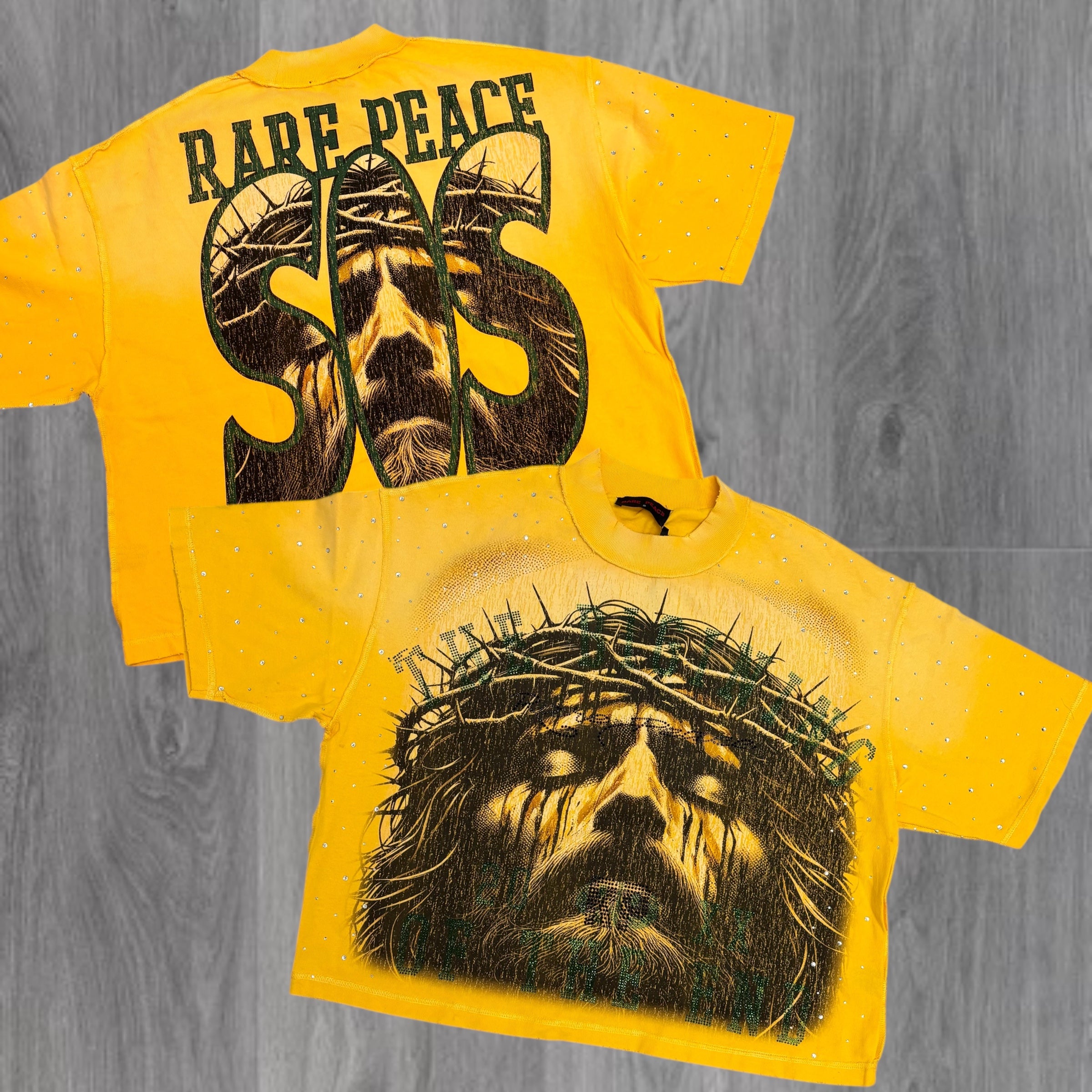 RARE PEACE - “ SOS “ Tee - Yellow - 5061