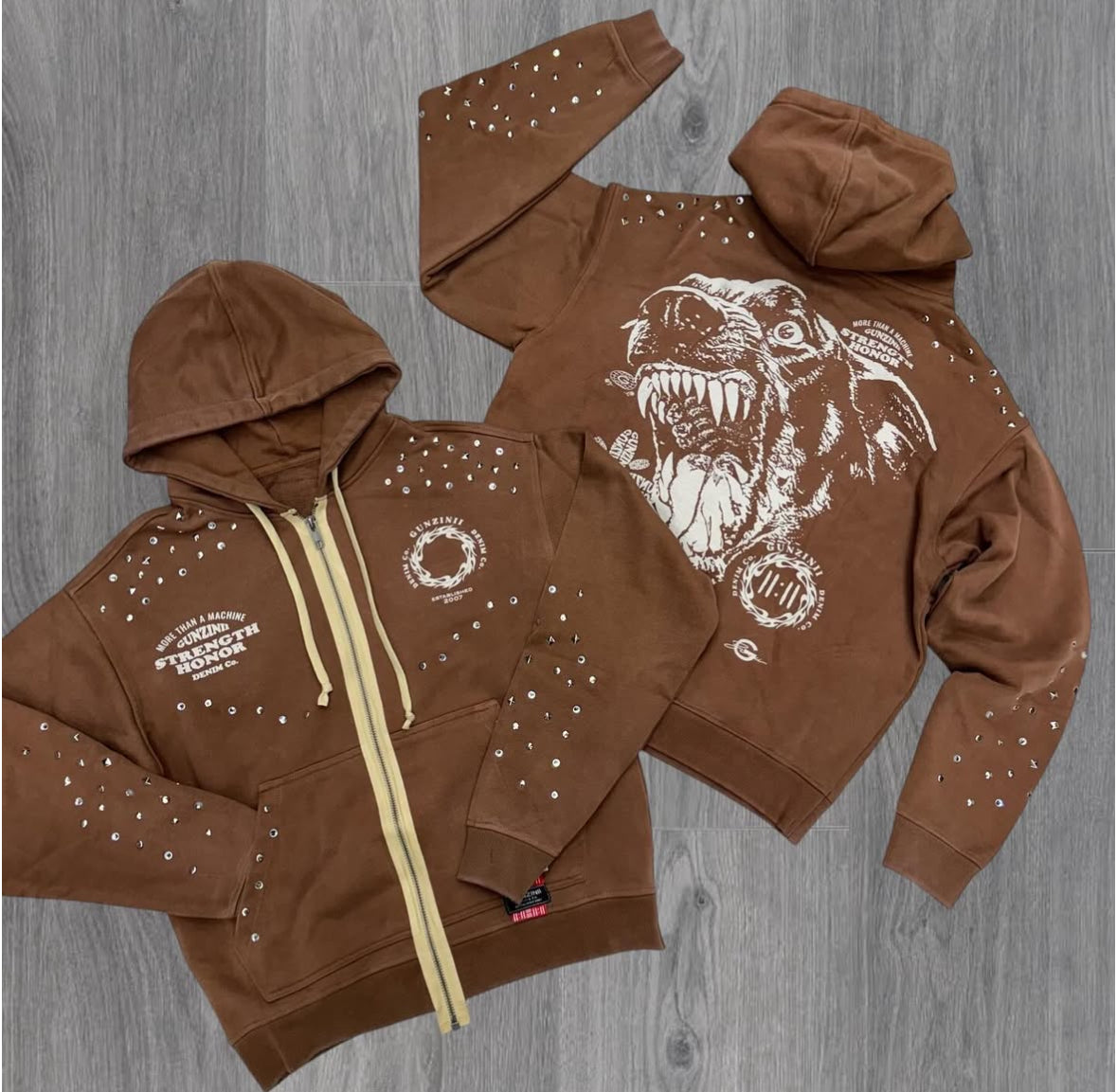 Gunzinii - More Than Zip Hoodie - Chestnut - GZ506