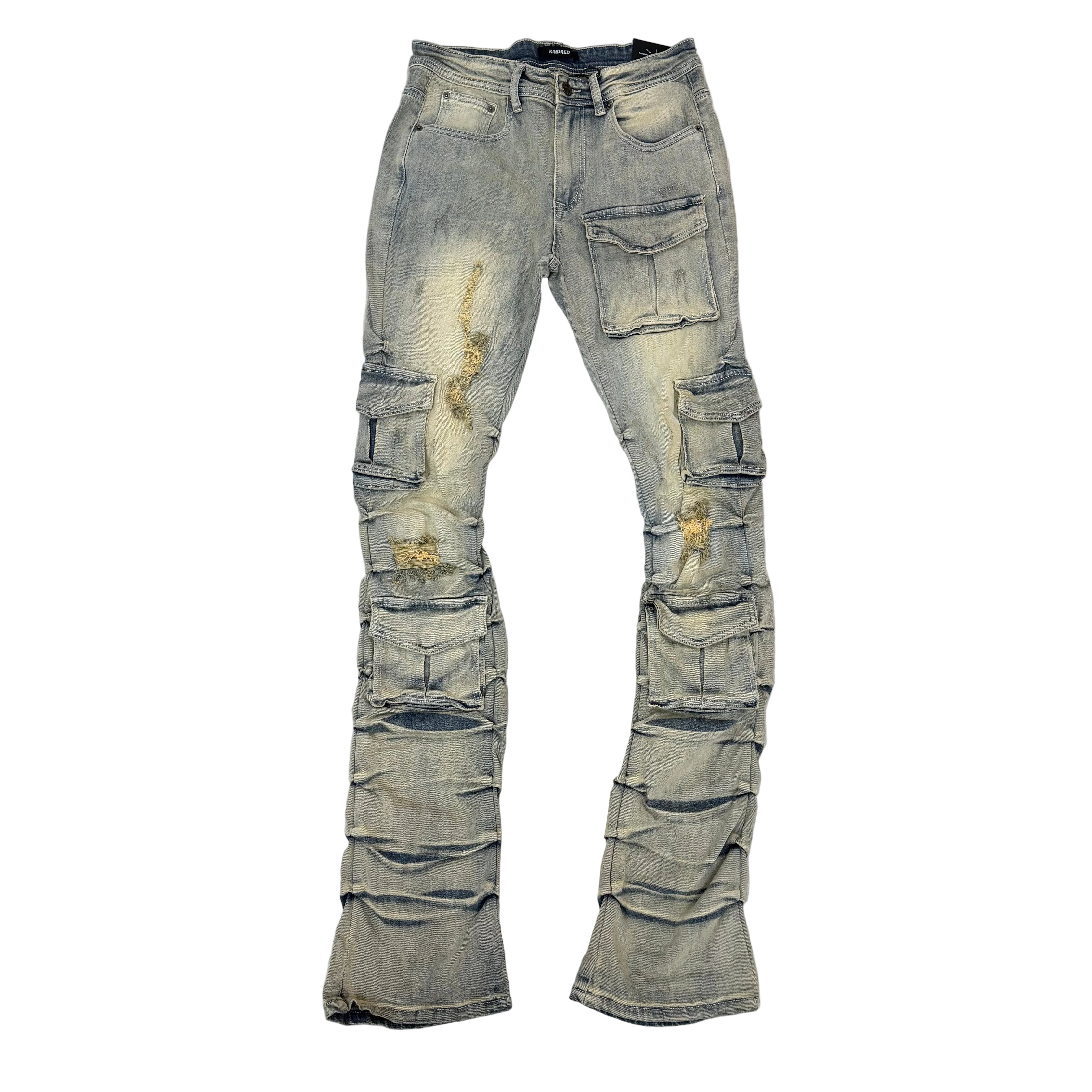 KD - Stacked Utility Denim - Rise Blue -2056B