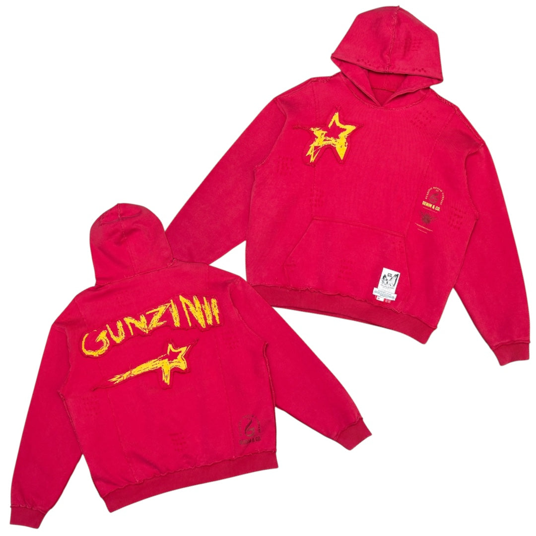 Gunzinii - Premium Clean Hoodie - RED - GZ577