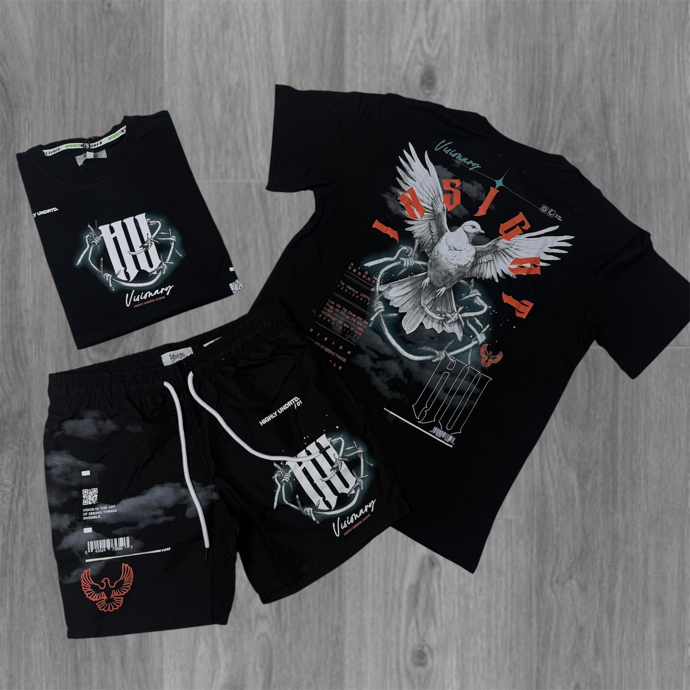 UNDRTD - Visionary Short Set - Black 6114 6214