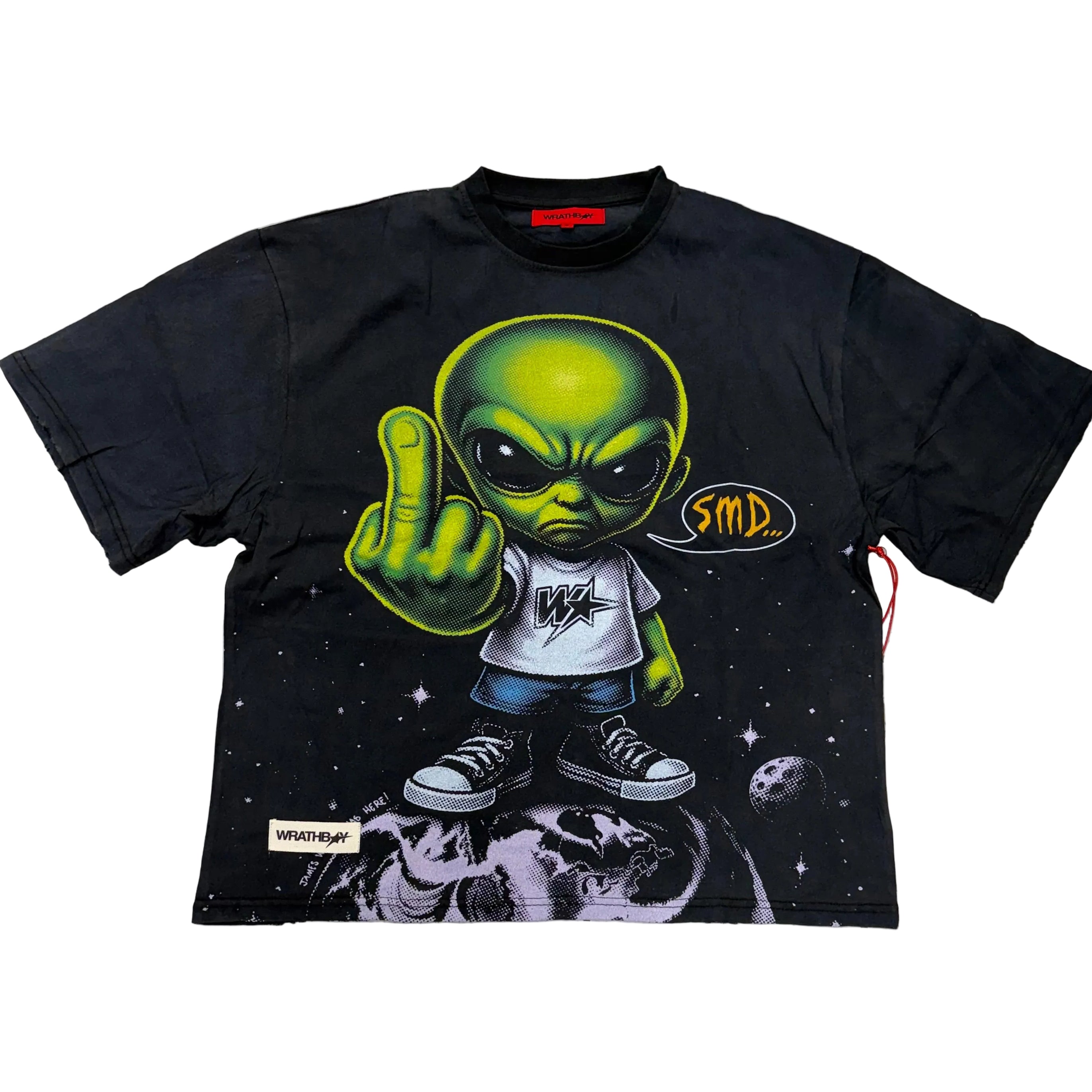 WrathBoy - Alien T-shirt -  Black- 609