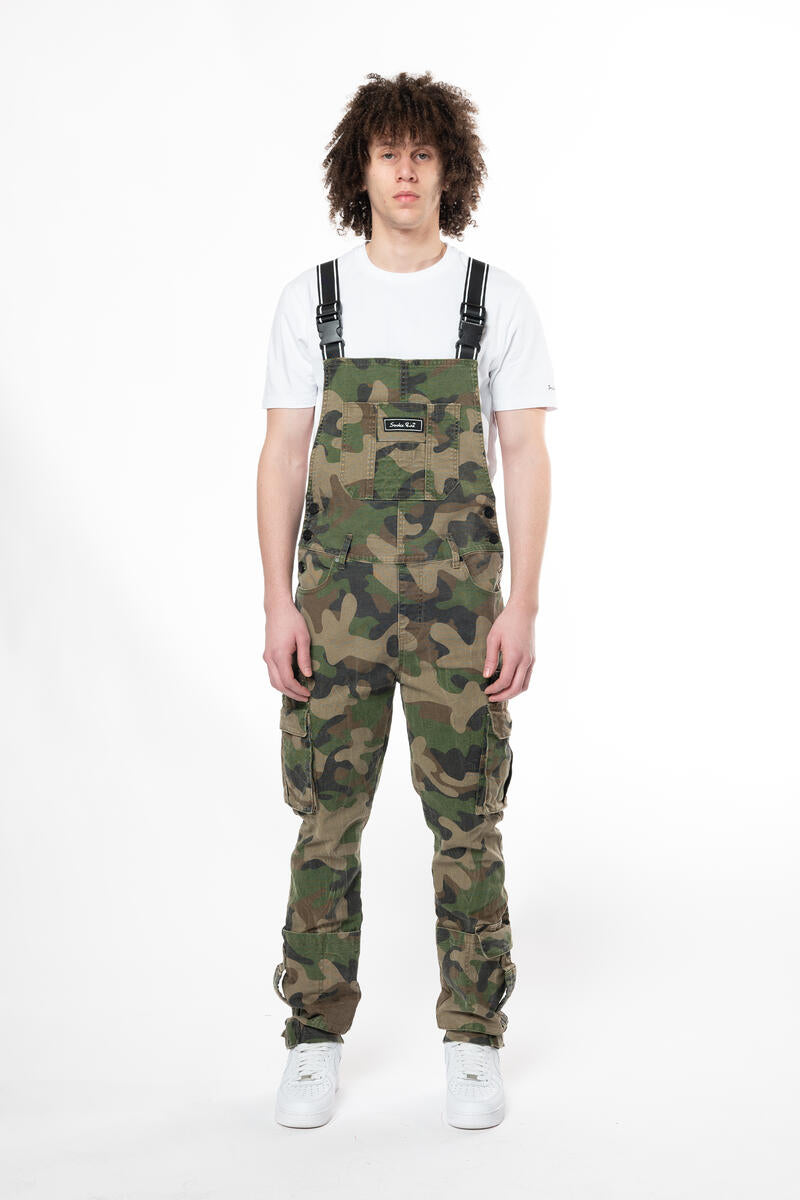 Rise handle cargo canvas overall  wood camo 24524