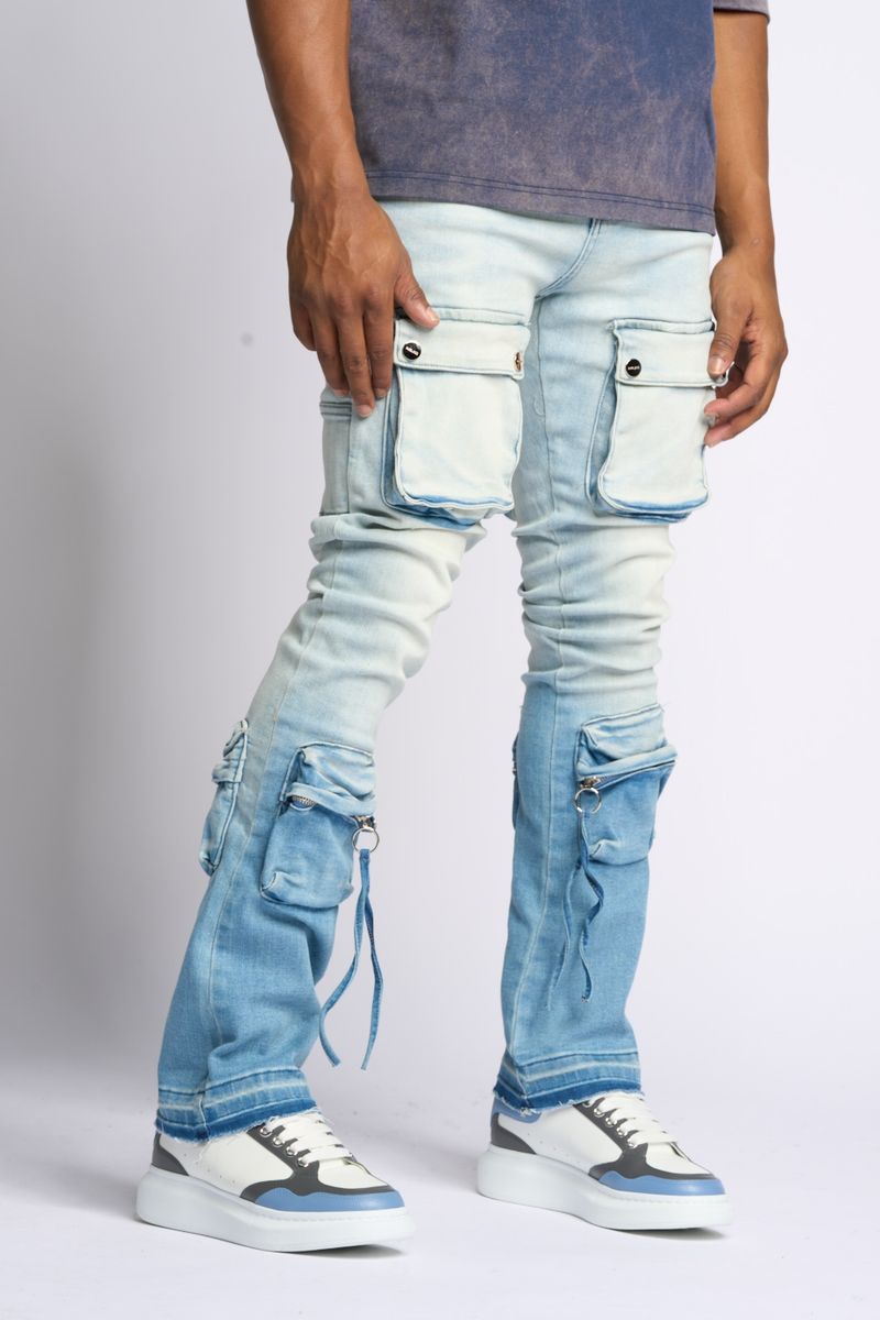 Pheelings Stacked Better Days Cargo Denim Blue 2475