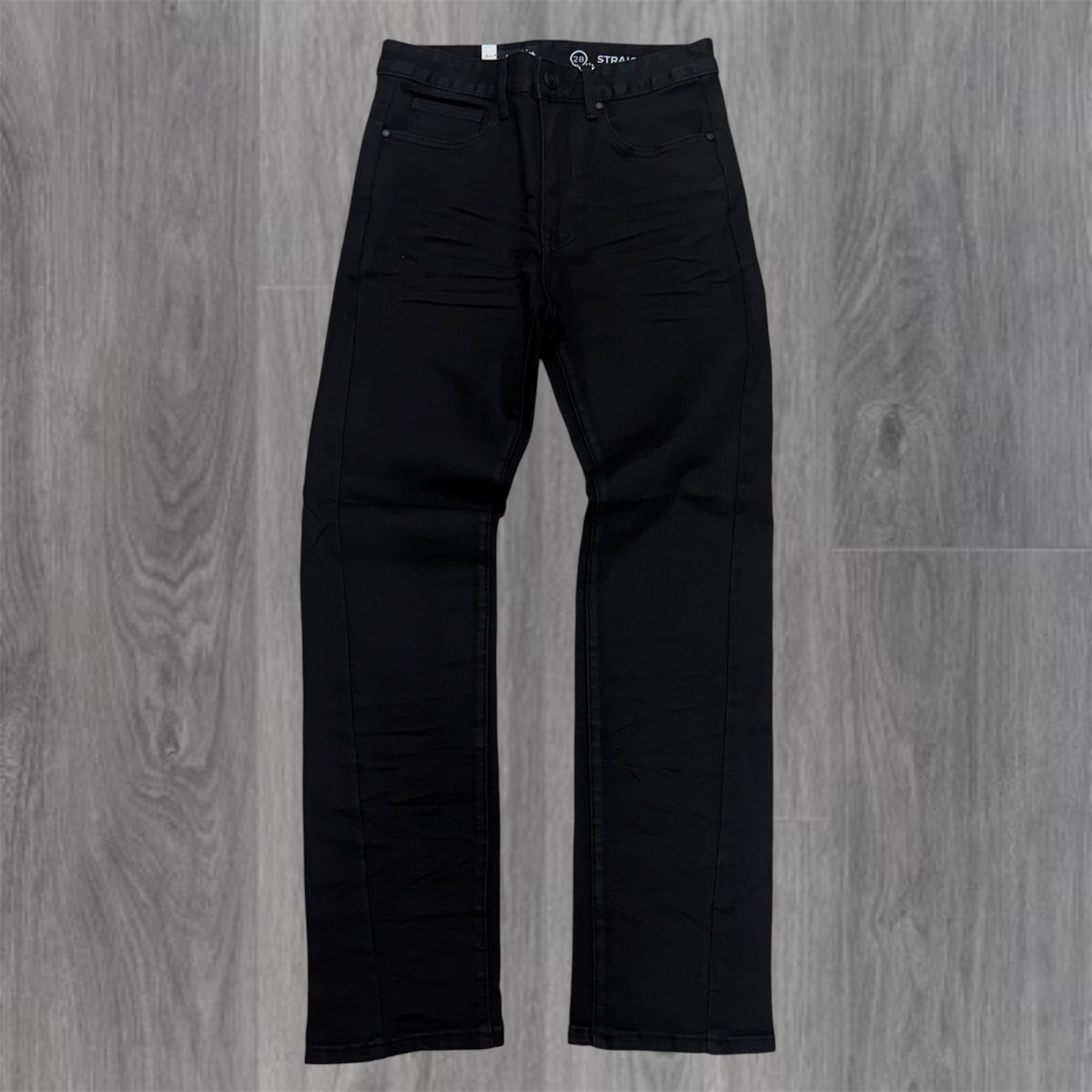 Rise - Straight Fit Denim - Glow Black F233