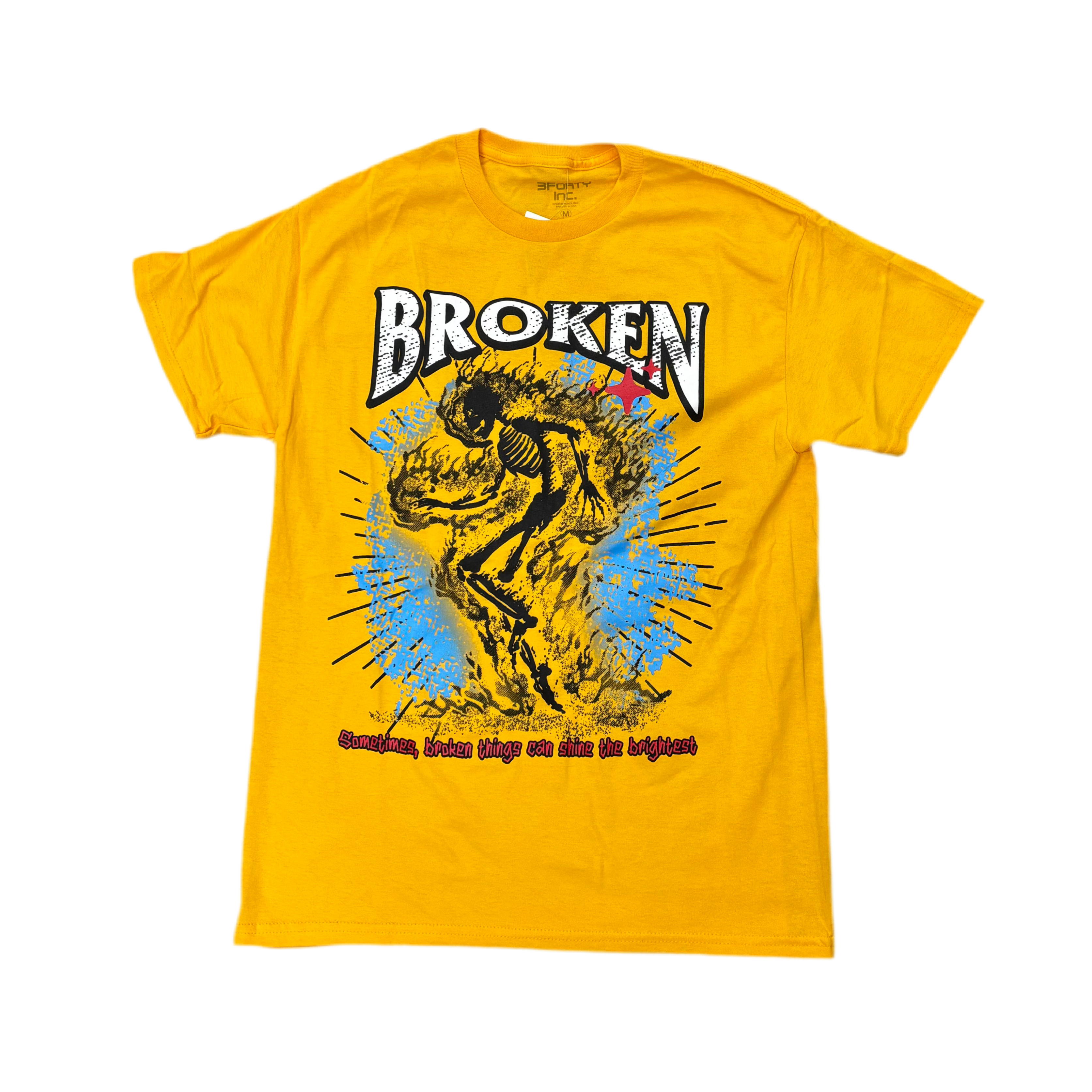 PC Broken T-Shirt Yellow