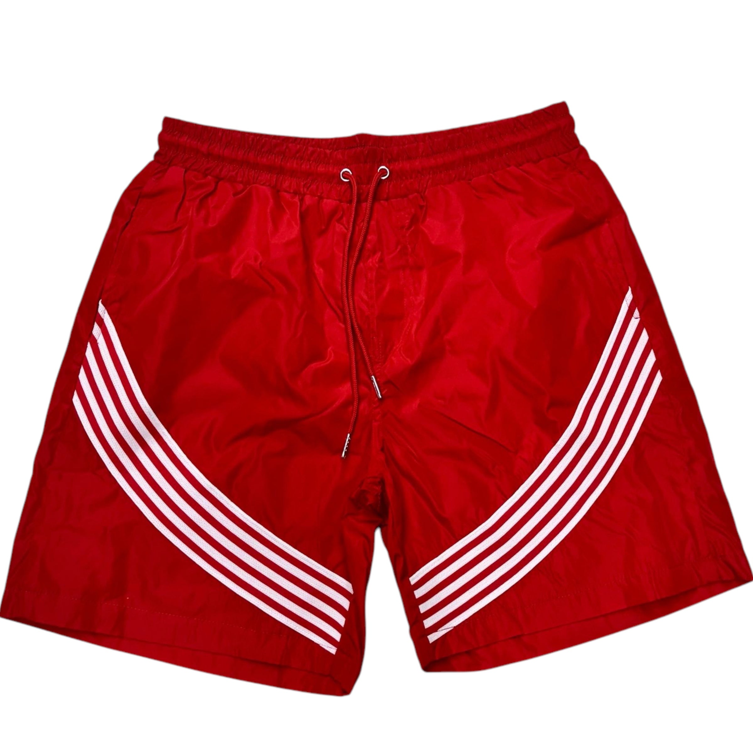 KD Striped Nylon Shorts Red/White 2111