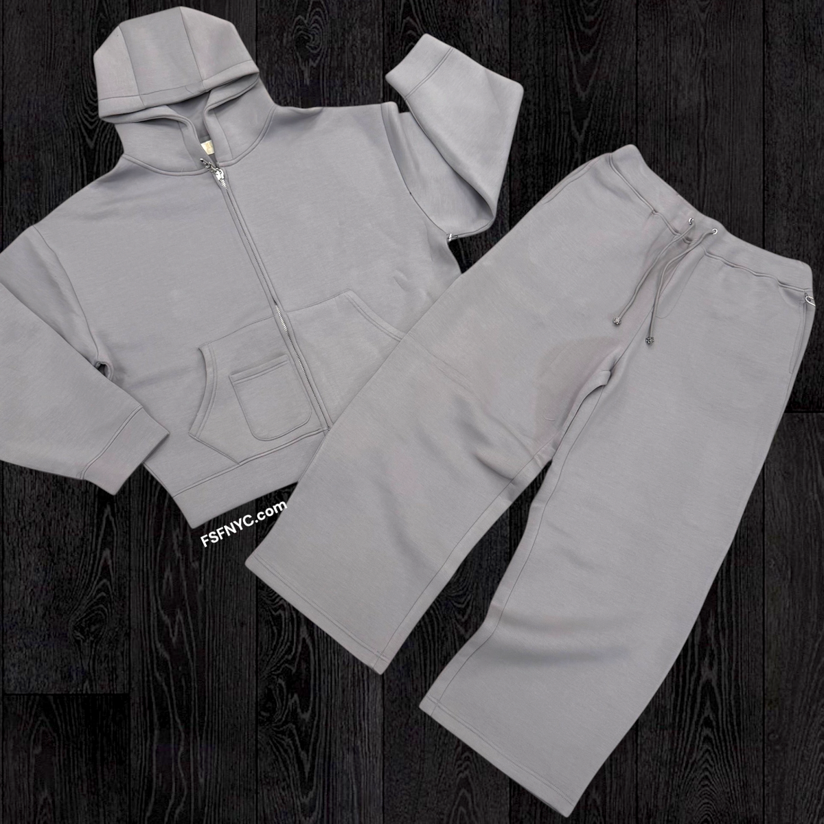 Neoprene Tailored Sweatsuit - Grey 345 445