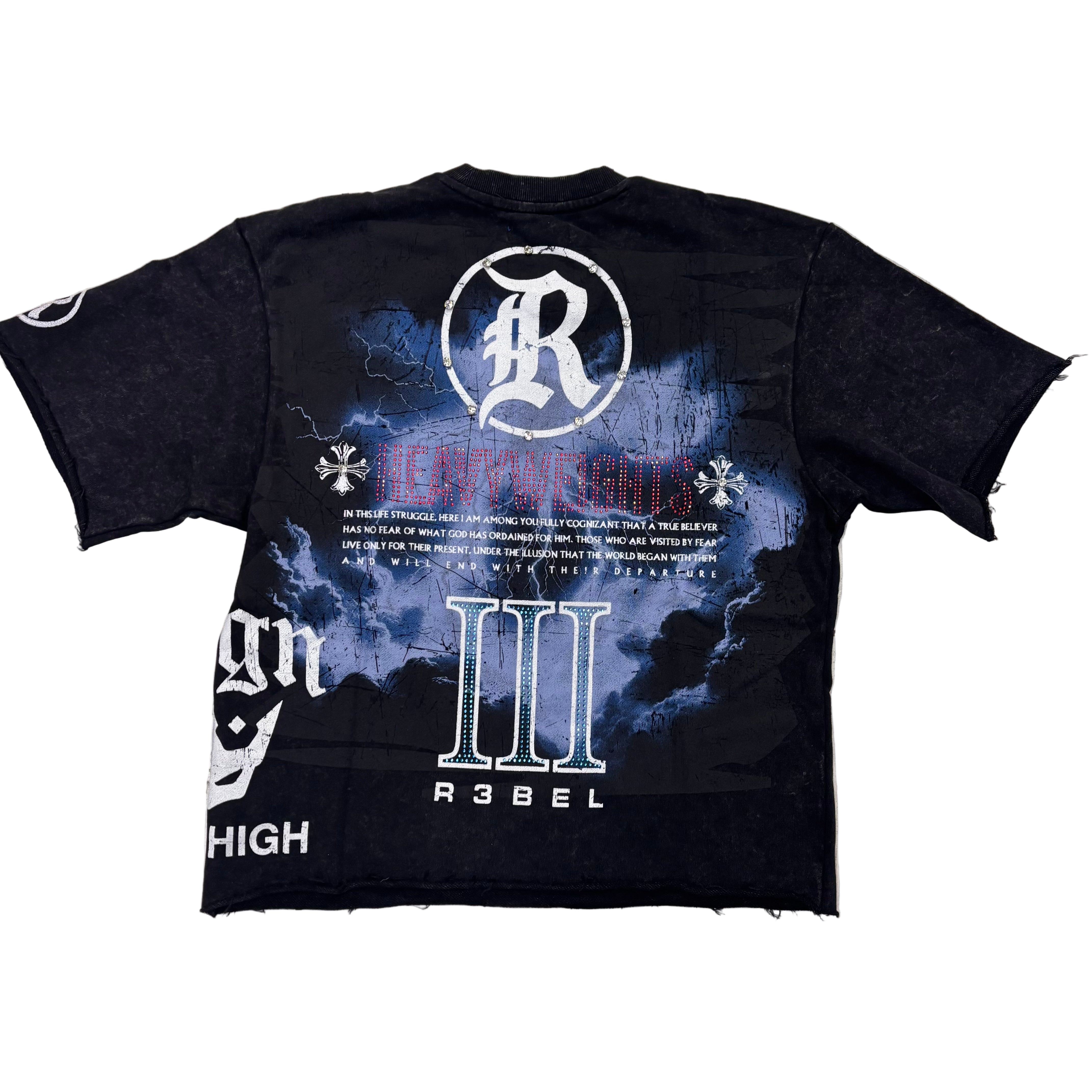 R3 - “ HEAVYWEIGHT” TShirt - BLK  - 141