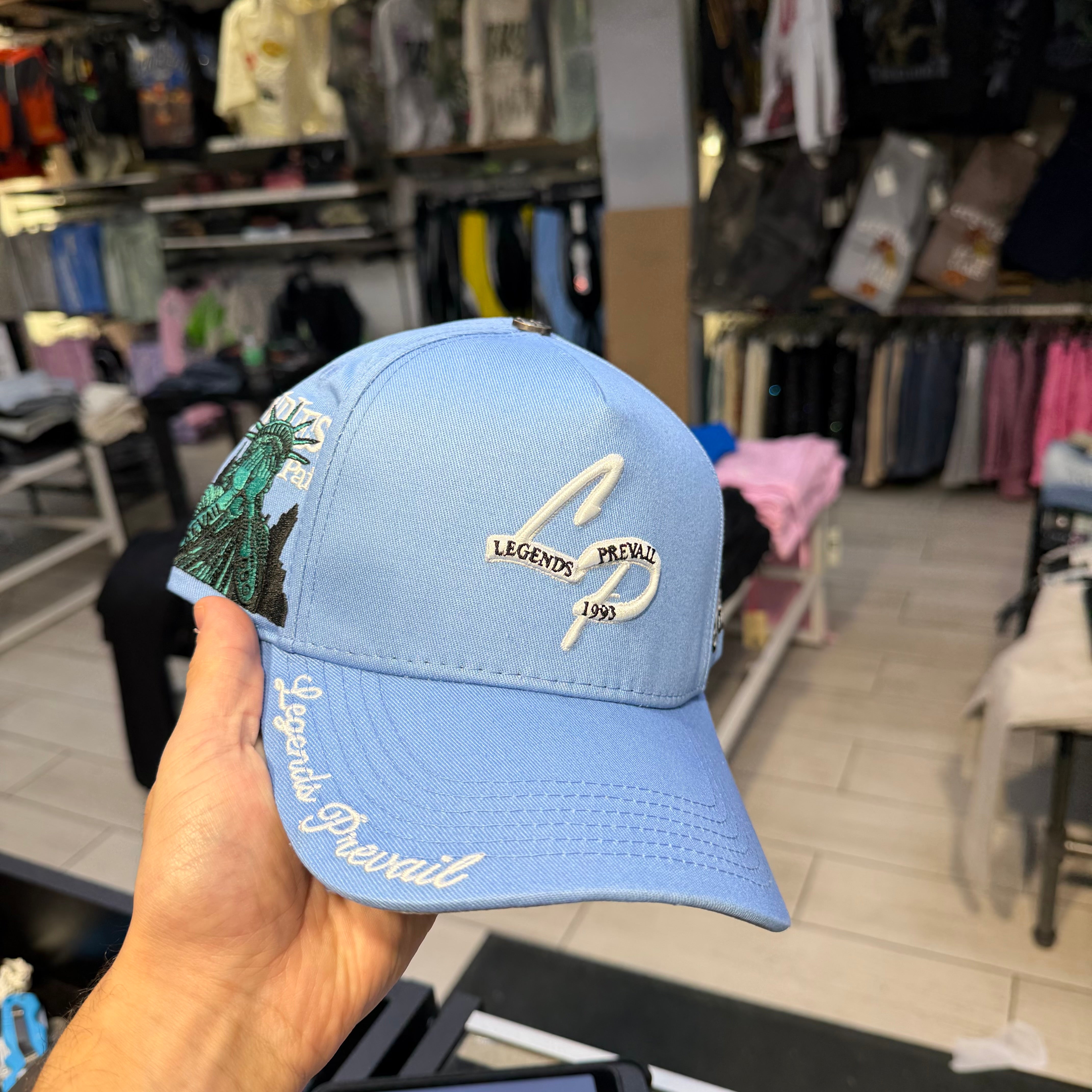 Prevail - LP Liberty Trucker Hat - UNC Blue