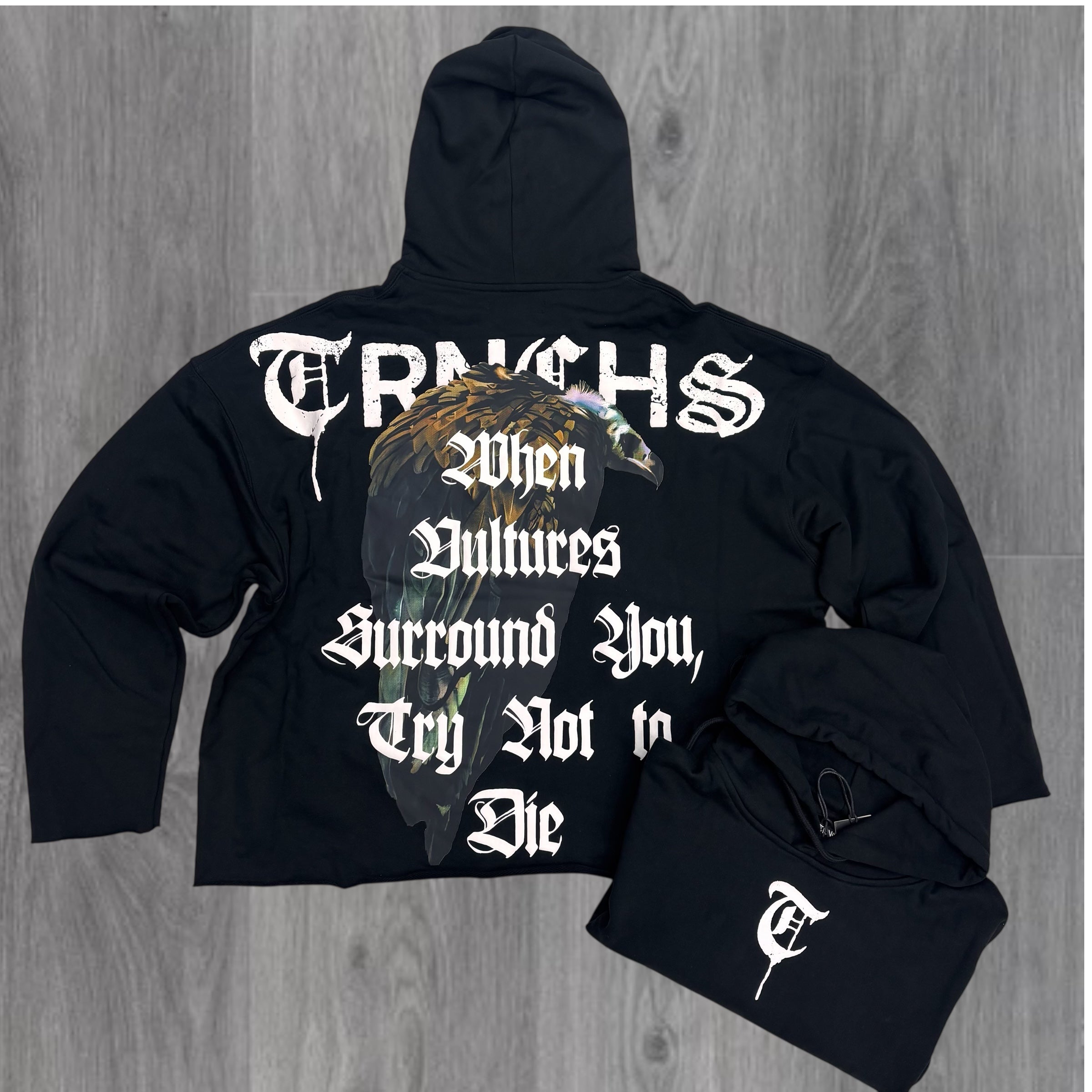 TRNCHS - VULTURES Hoodie - BLK - 14