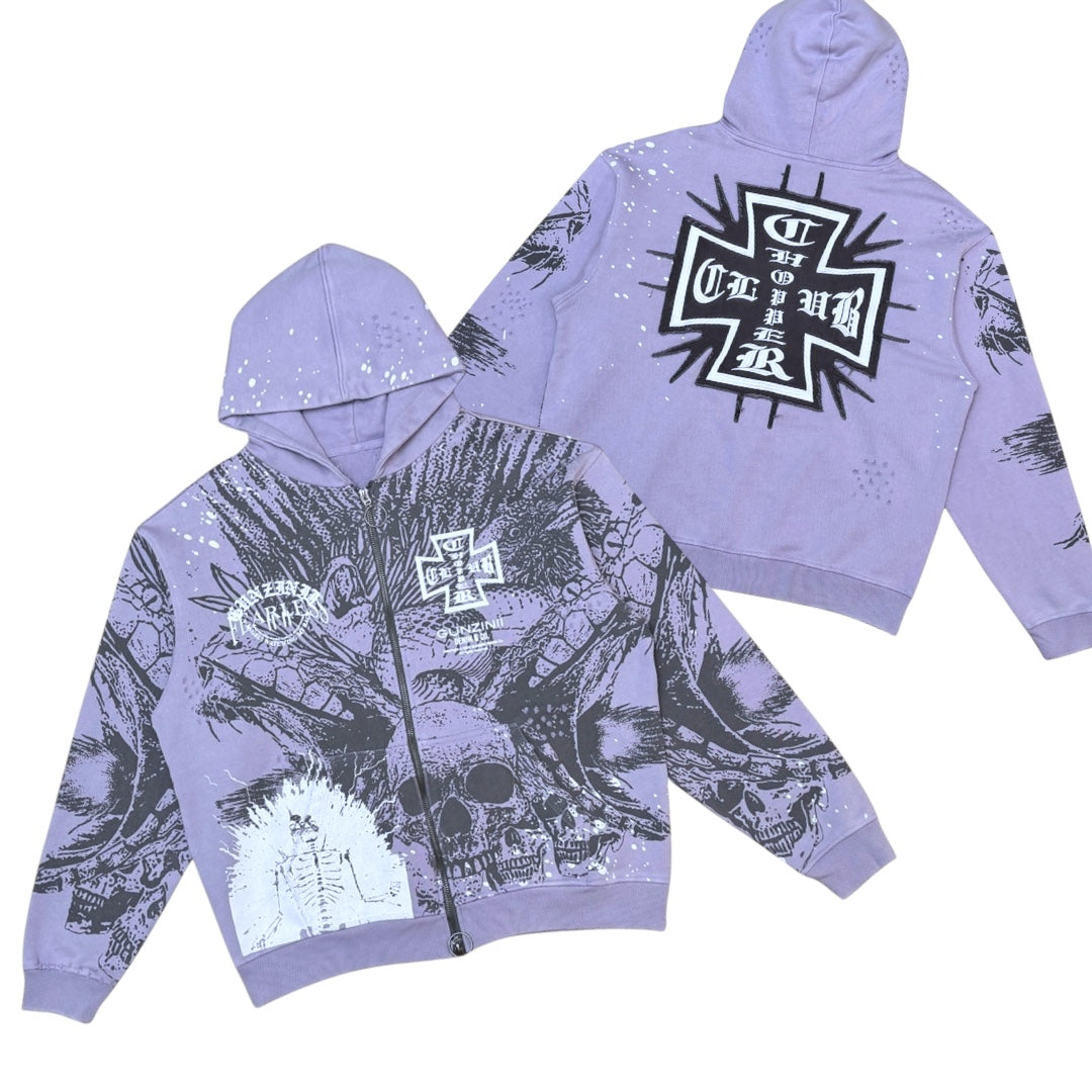 Gunzinii - Zip Hoodie - Lavender - GZ544
