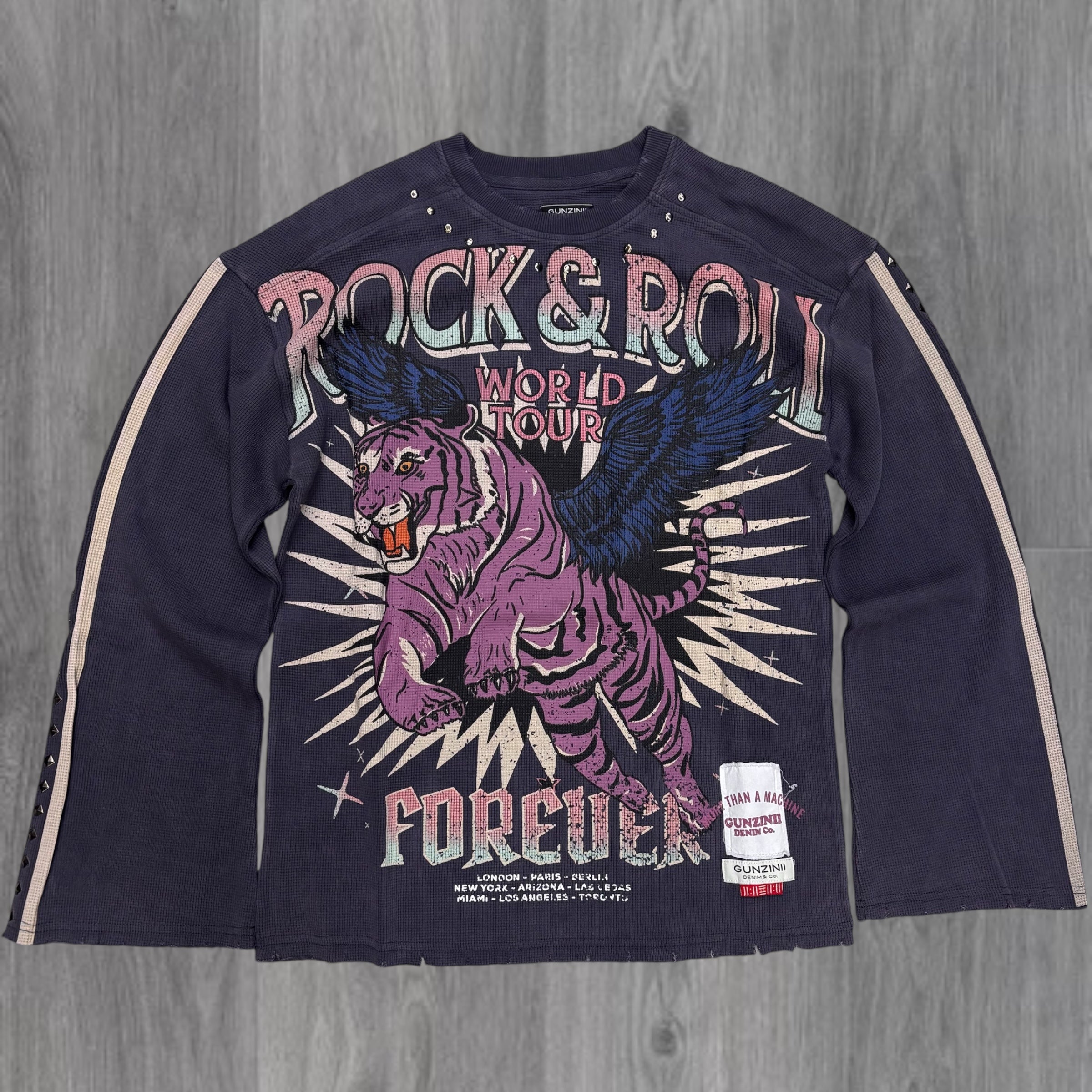 Gunzinii - Thermal ROCKSTAR Crew Neck - Charcoal - GZ845