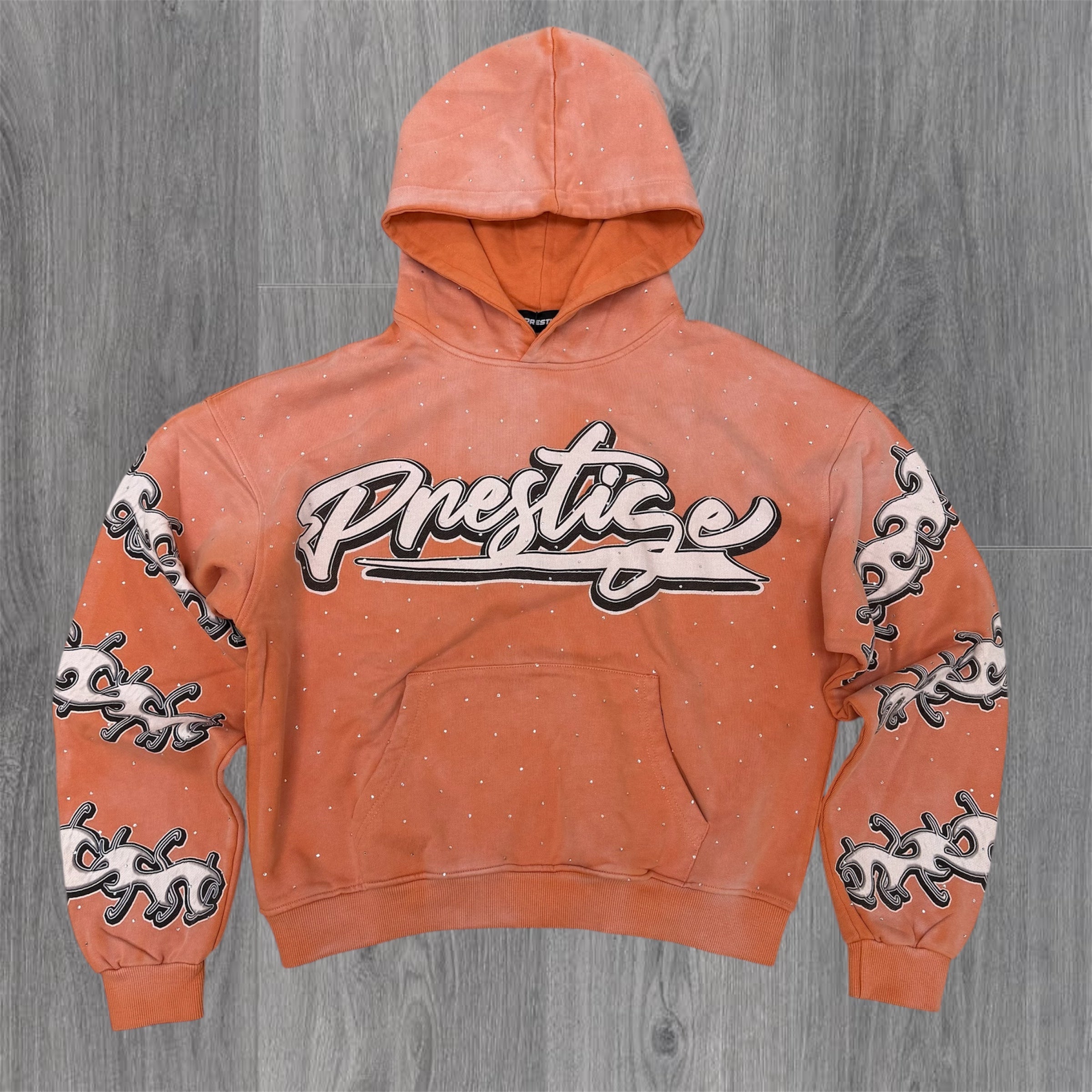 Prestige - Flames Hoodie - Orange (Runs small, Go up 1 size)