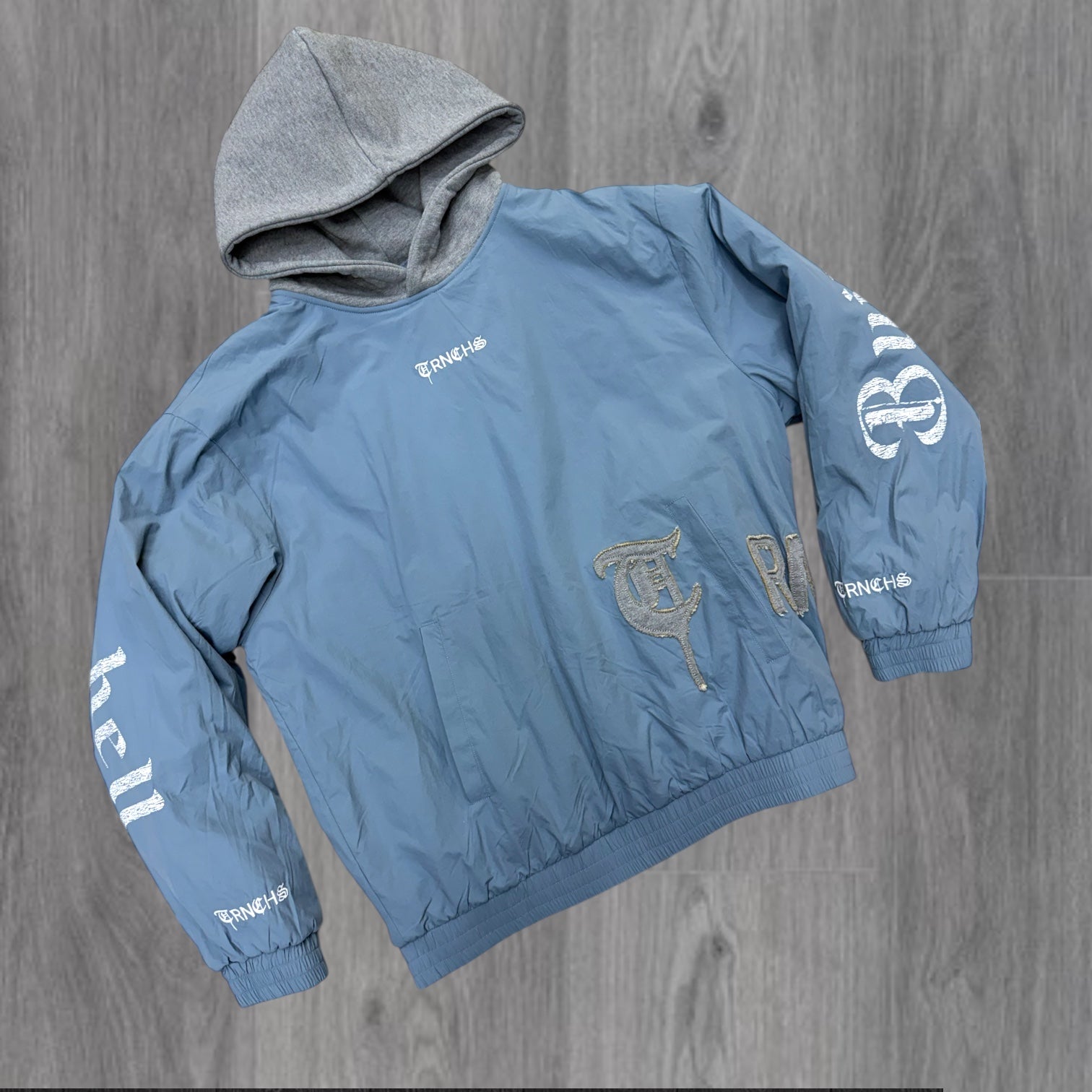 Trnchs - HEAVEN'S ARMOR Hoodie Jacket- S.BLUE - 2511