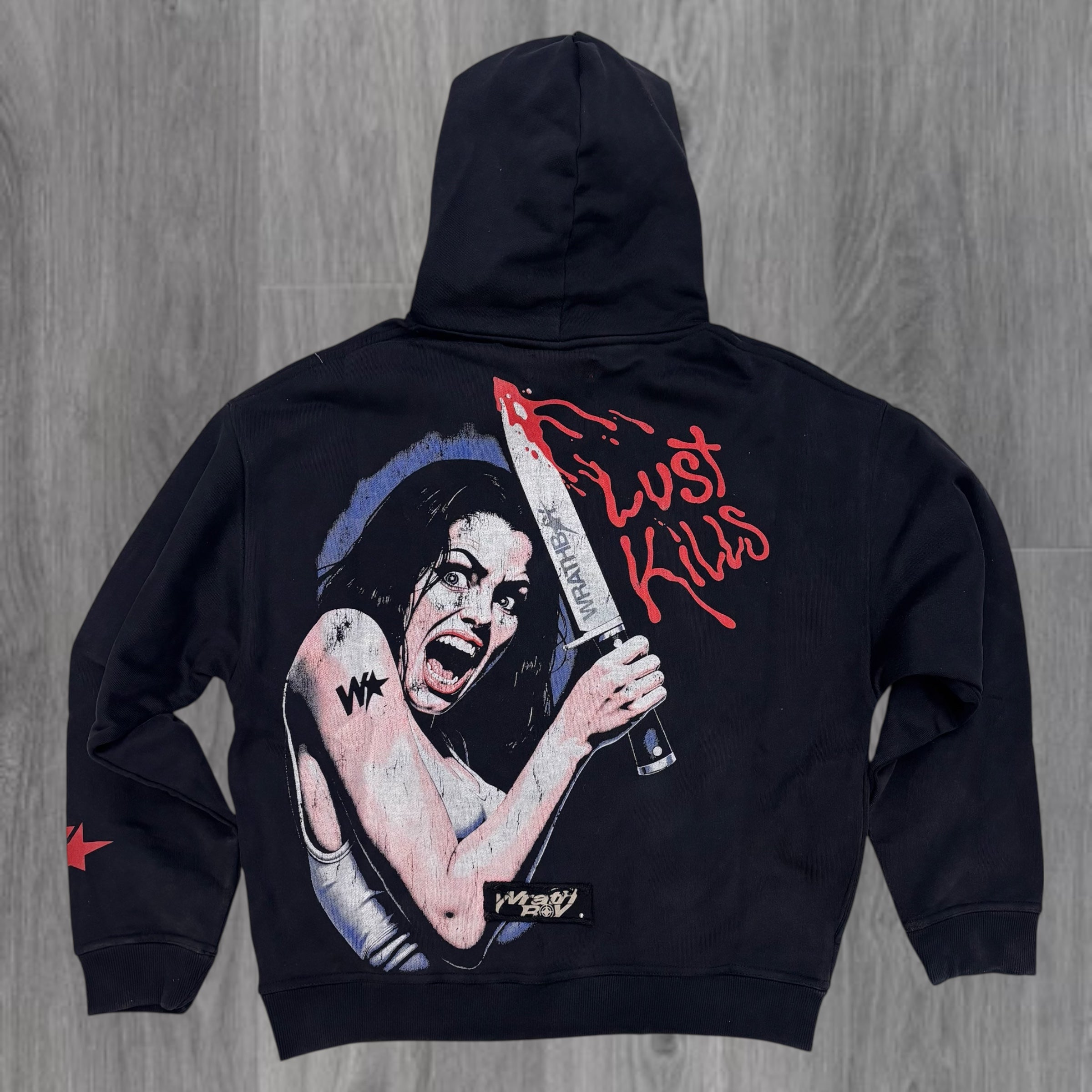 WRATH -LUST KILLS Hoodie - BLK - 153