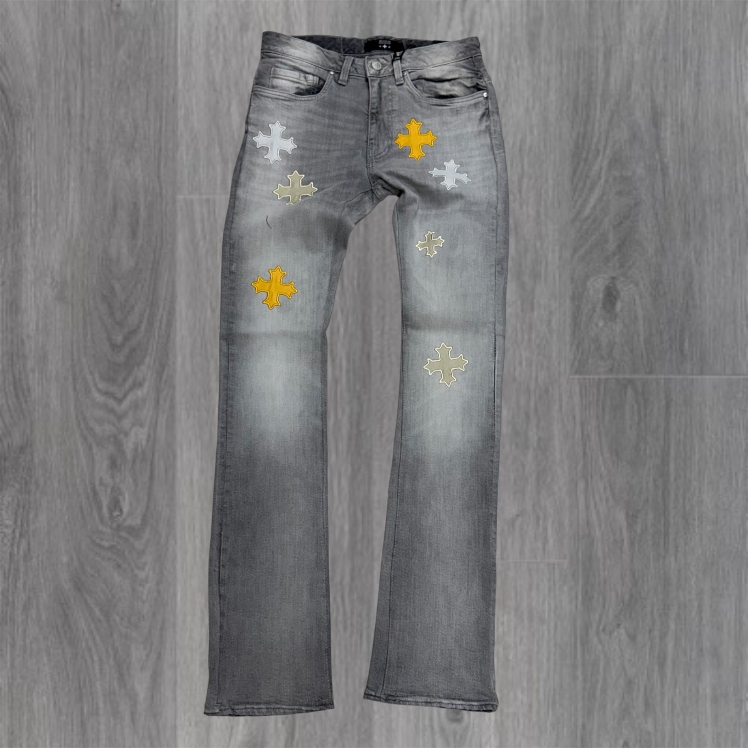 SYP - Stacked Patch Denim - Cement 2344