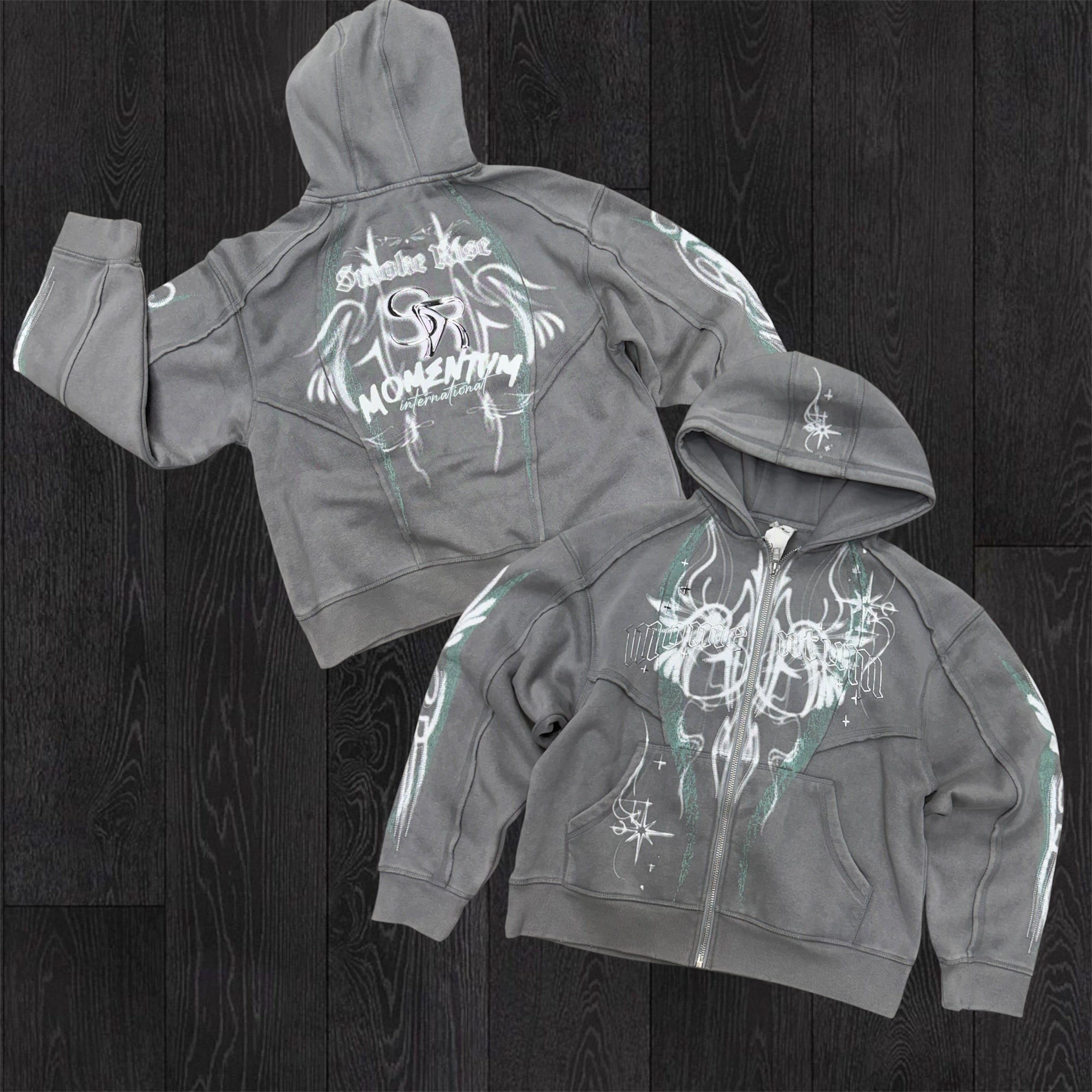 Rise - Zip up Hoodie - Frost Grey F559