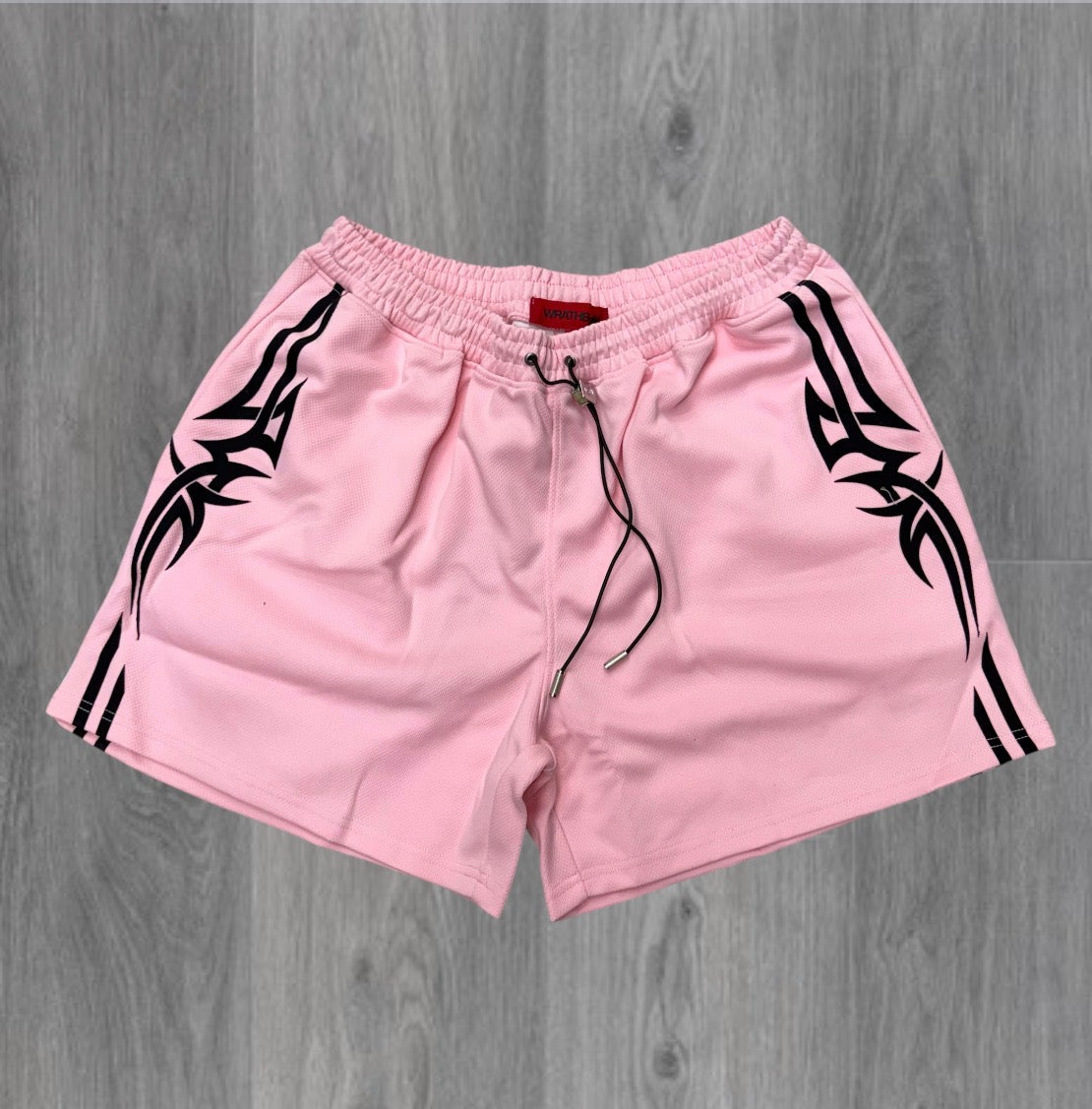 Wrathboy - Tribal Mesh Shorts - Pink 088