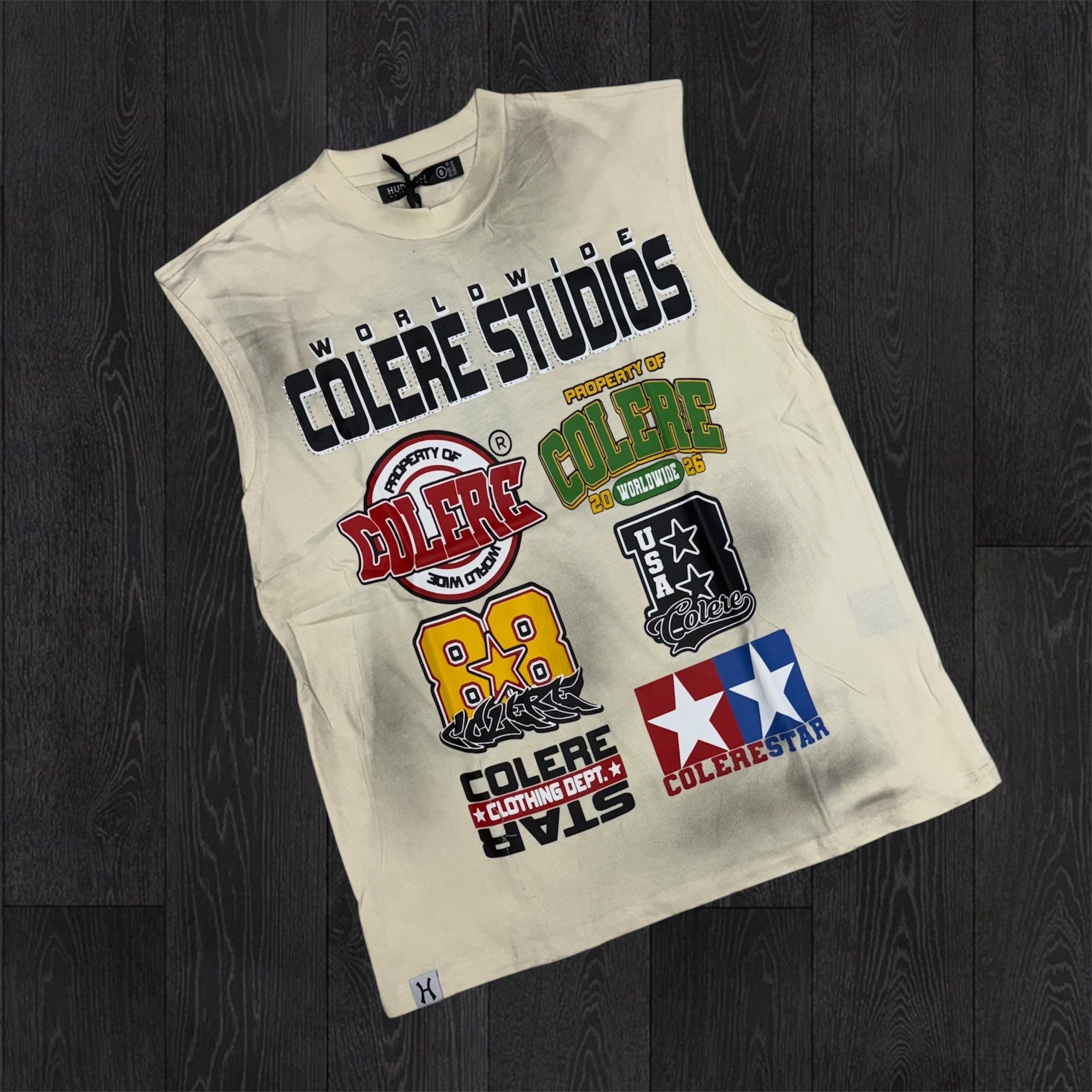 HDSN -  Colere Sleeveless Tee - Off White 707