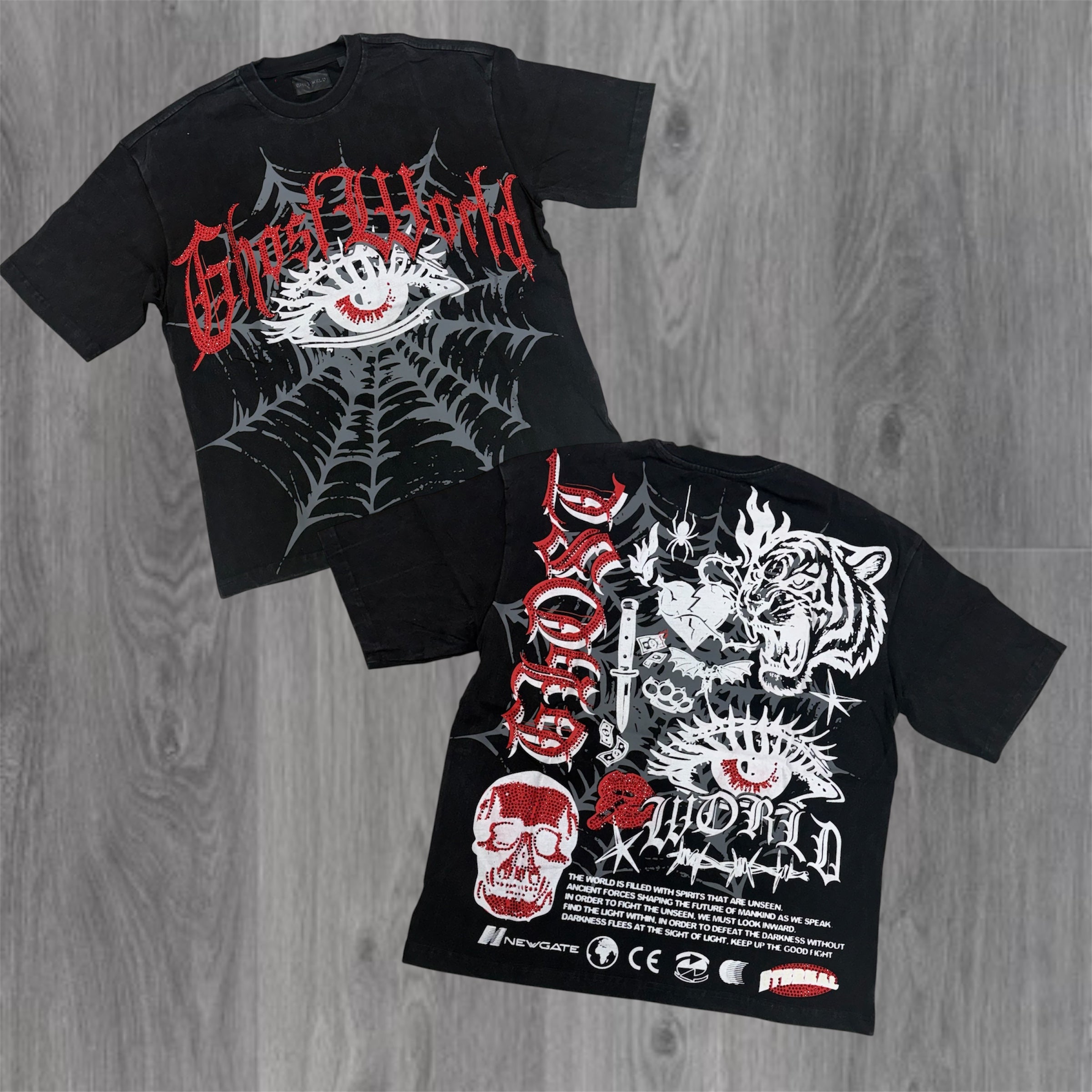 Ghost Wrld - Spider Web Tee - Black GST6