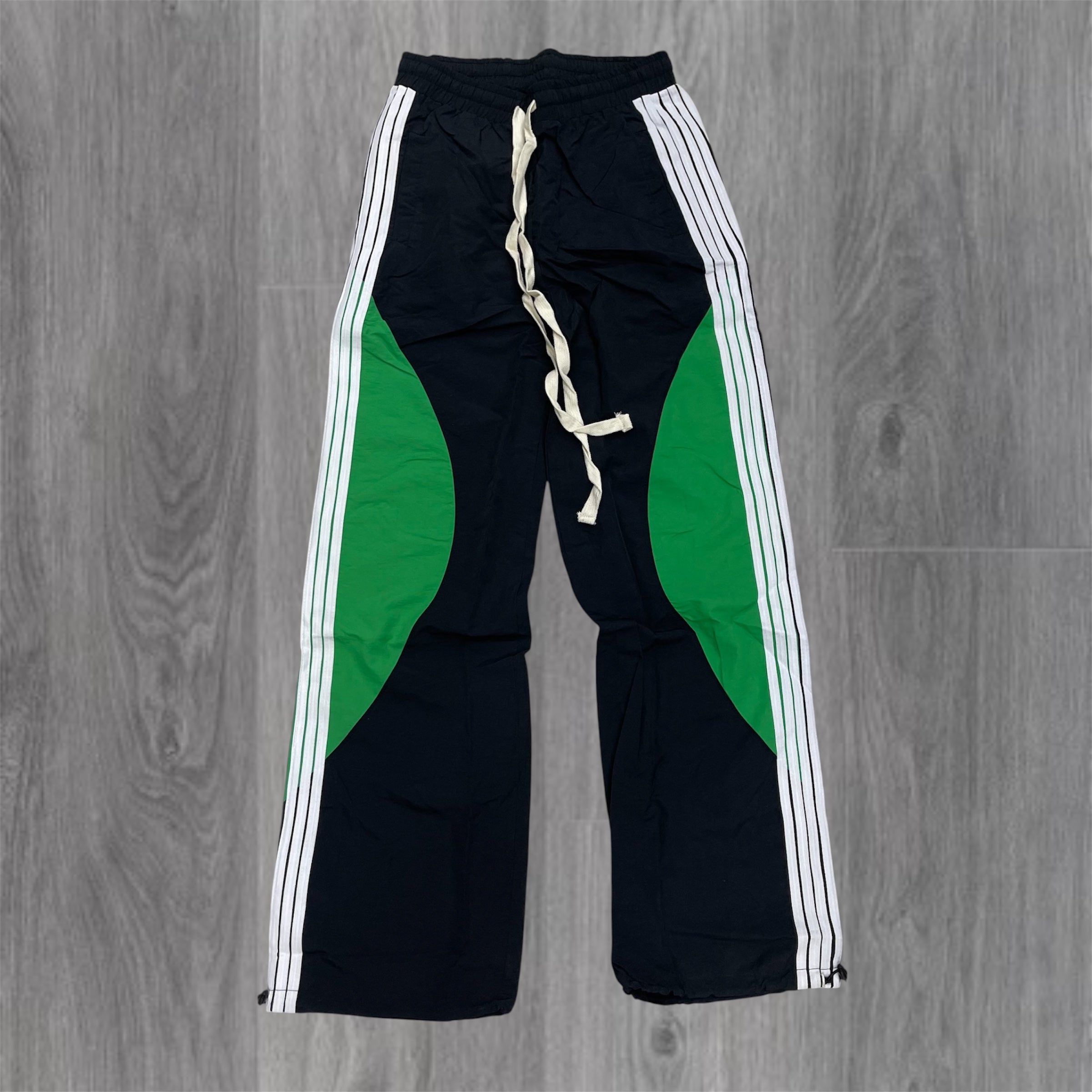 Baruda - Stripe Circle Windbreaker Pants Black/Green - 2026