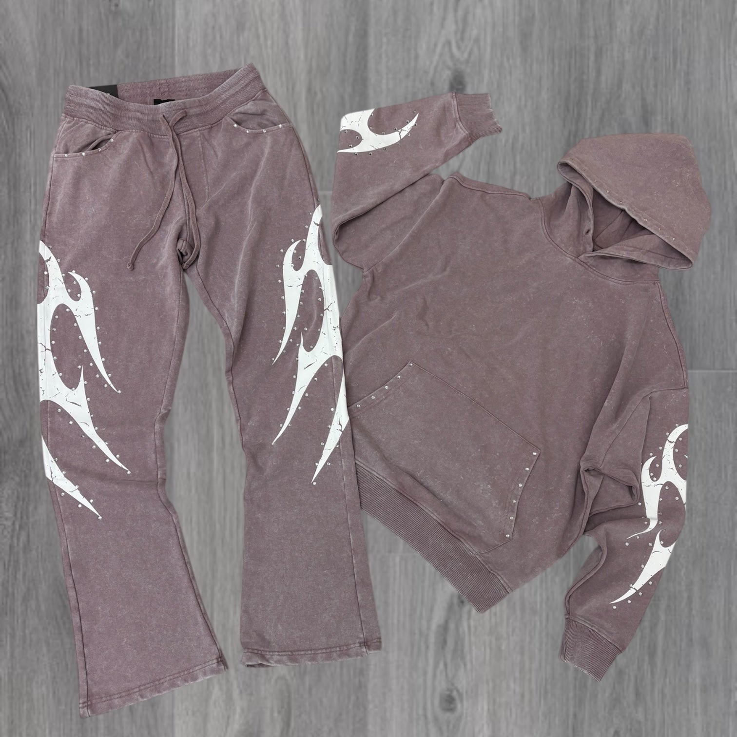 REBEL - TRIBAL SWEATSUIT - SAGE PINK - 389 489
