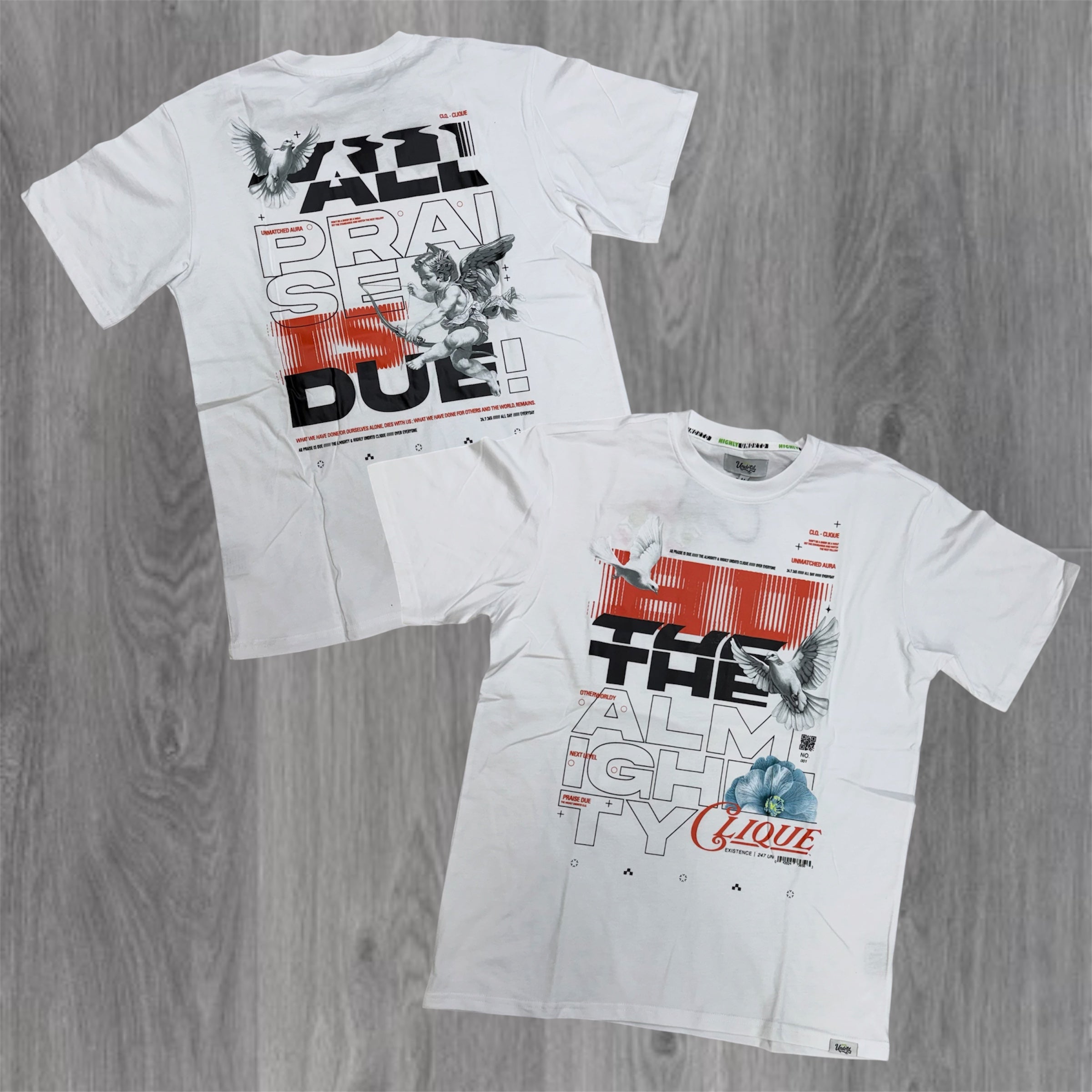 UNDRTD - The Almighty  T-shirt - White - 6103